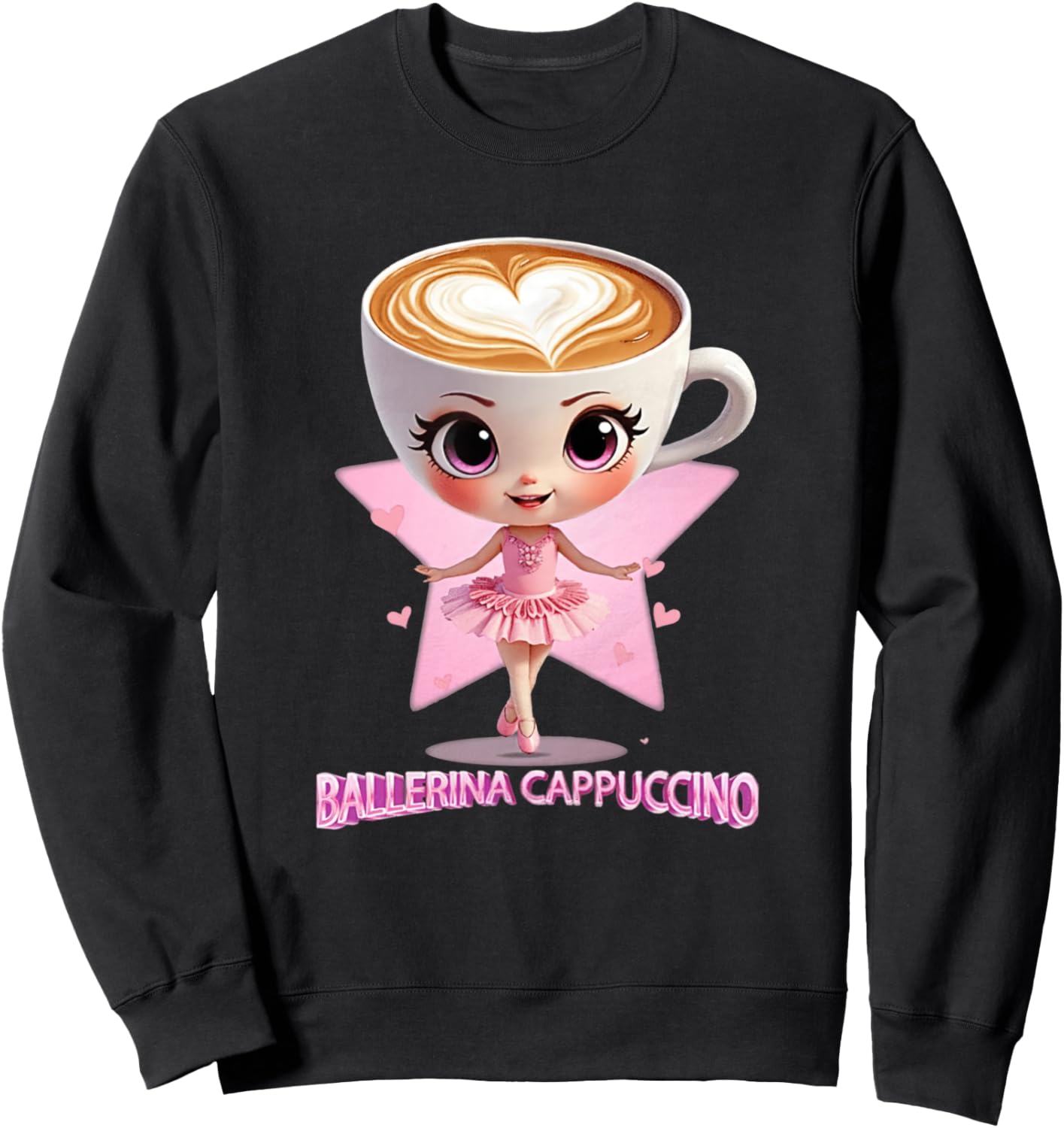 Ballerina Cappuccina Italian Brainrot Funny Cappuccino Meme Sweatshirt