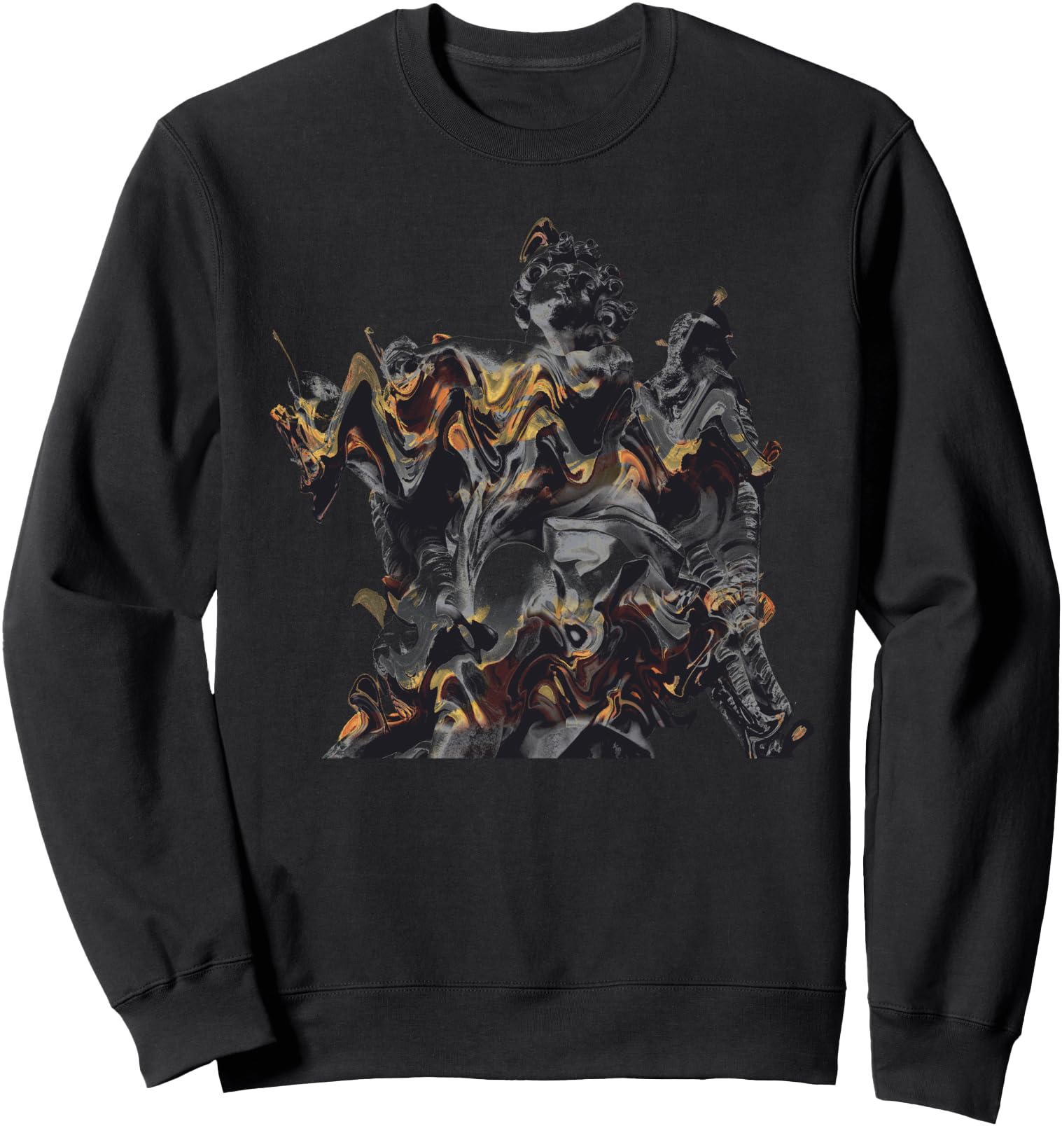 Vaporwave Aesthetic Retro 80s 90s Statue Japanese Glitch Art Sweatshirt