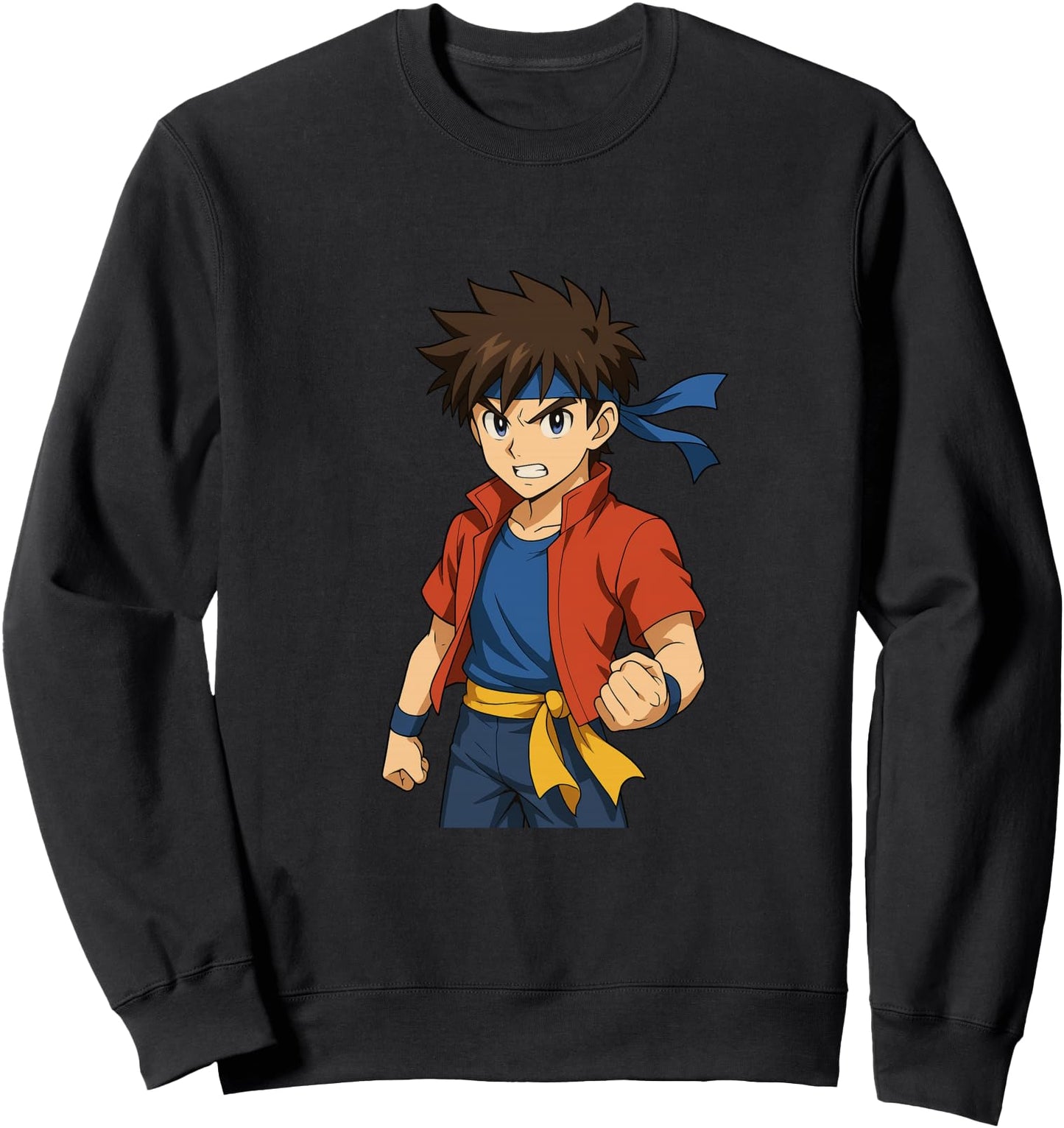 Fun Teenage Anime Hero Character Sweatshirt