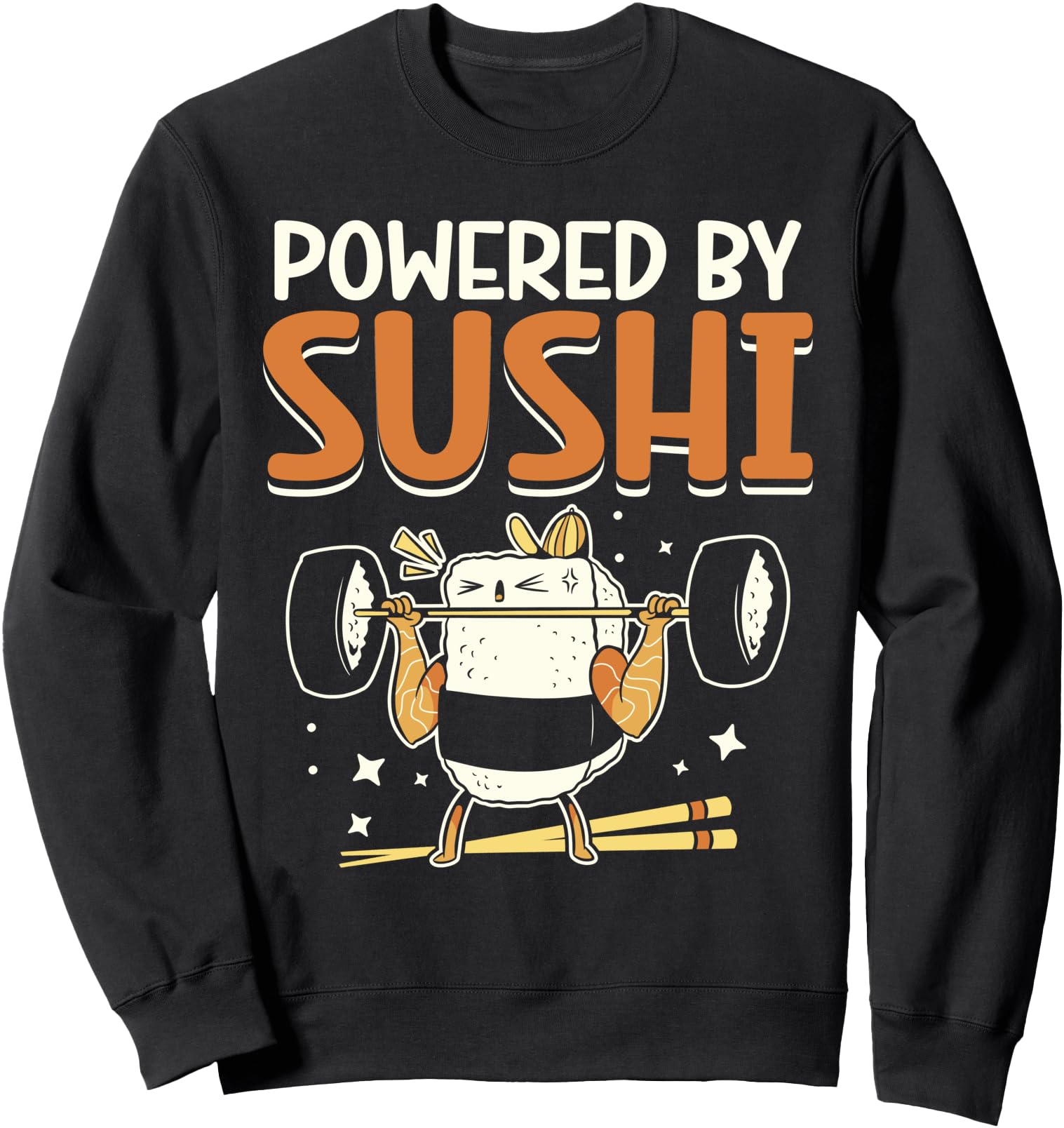 Powered By Sushi Lover Japan Japanese Food Sweatshirt