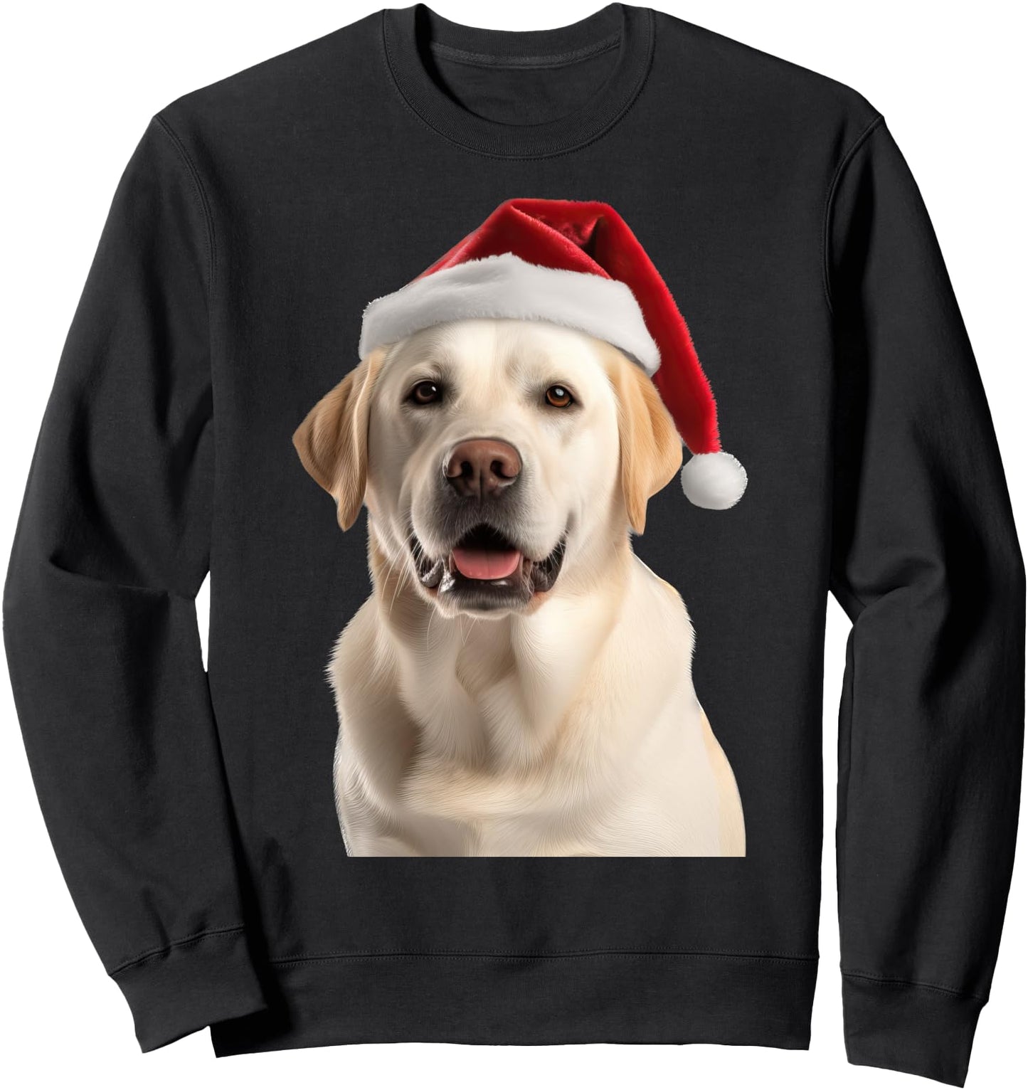 Yellow Lab Santa Hat Christmas Dog Cute Labrador Retriever Sweatshirt