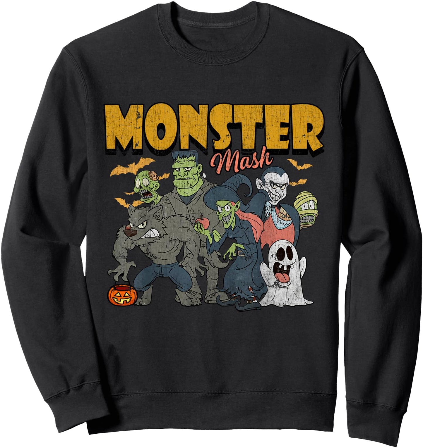 Monster Mash Vintage Halloween Funny Sweatshirt