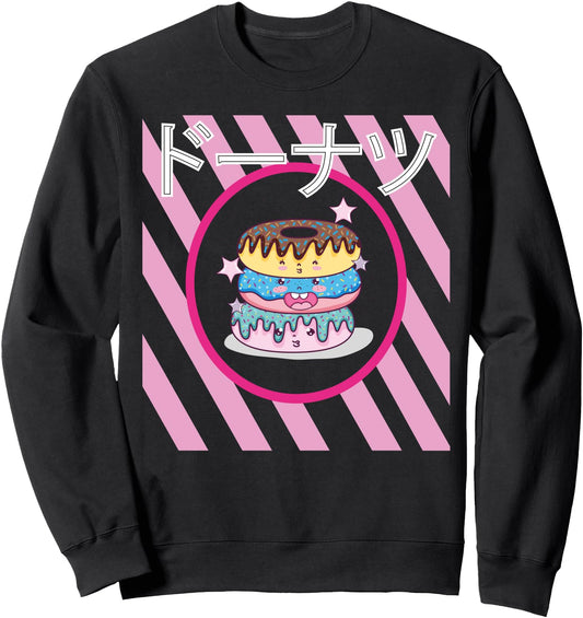 90's Japanese Kawaii Donuts Sweatshirt