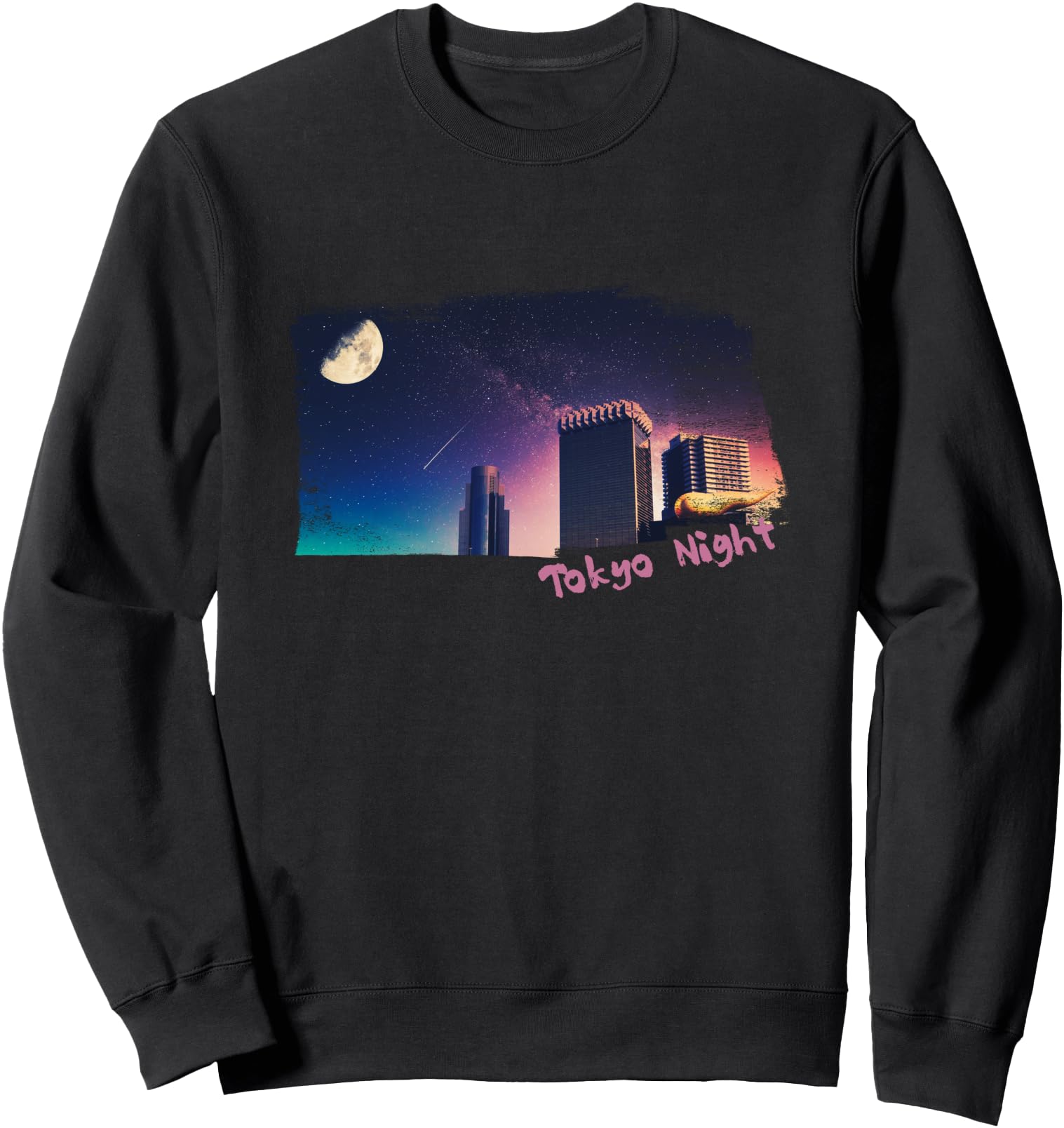 Tokyo Night - Tokyo Japan Cityscape - Japanese Retro Vintage Sweatshirt