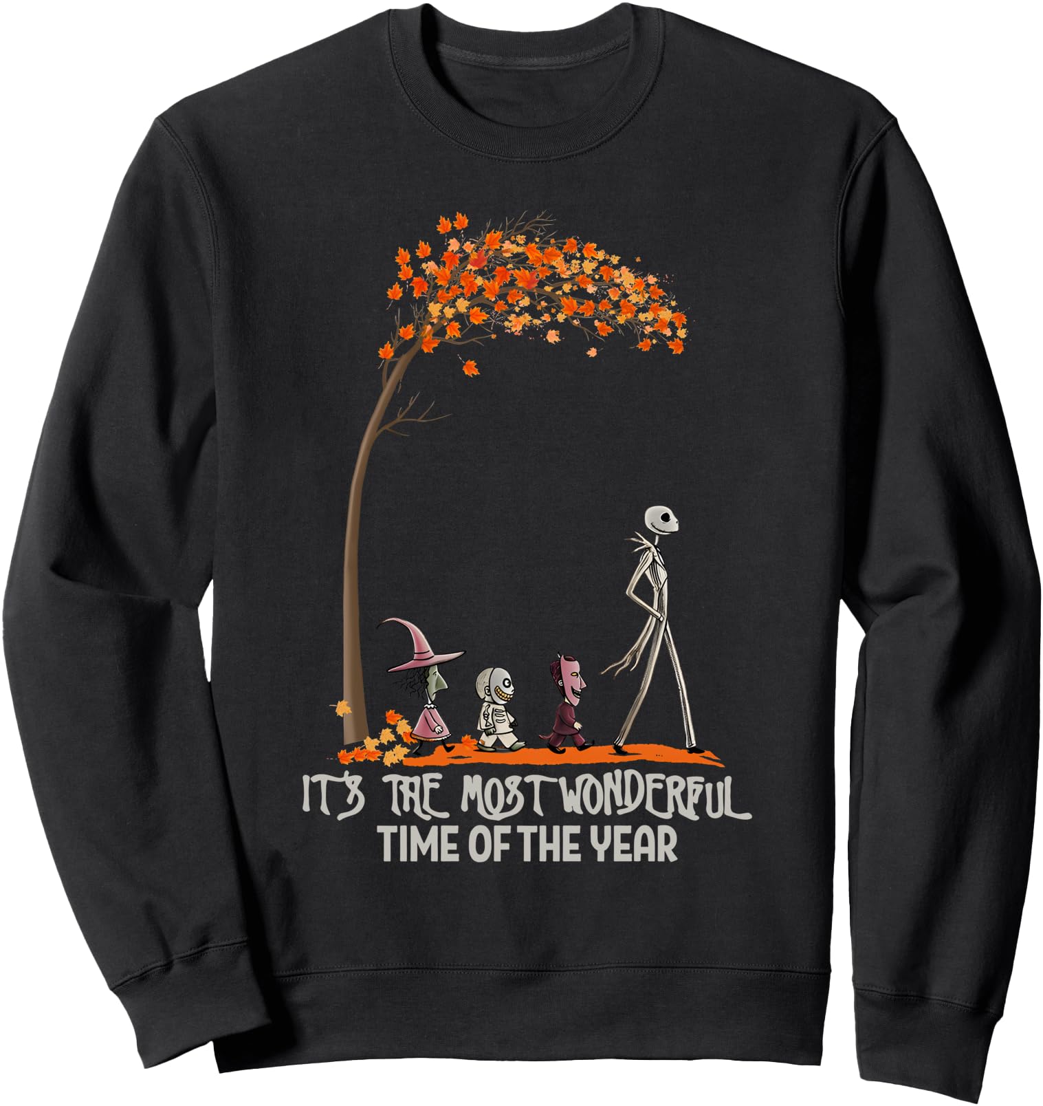 It's The Most Wonderful Time Of The Year Skeleton Halloween Sweatshirt