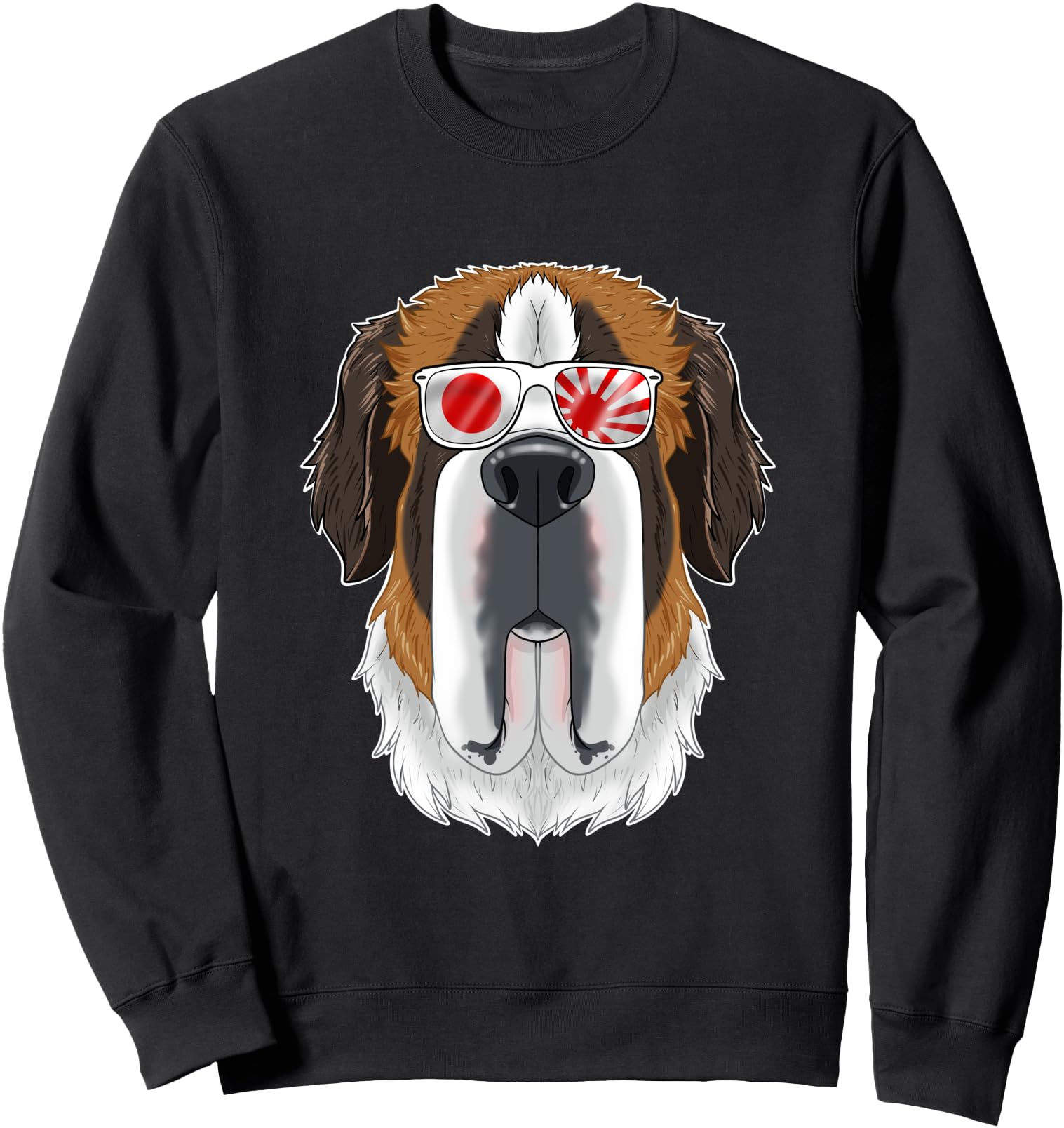Saint Bernard Japan Sunglasses I Japanese Flag Sweatshirt