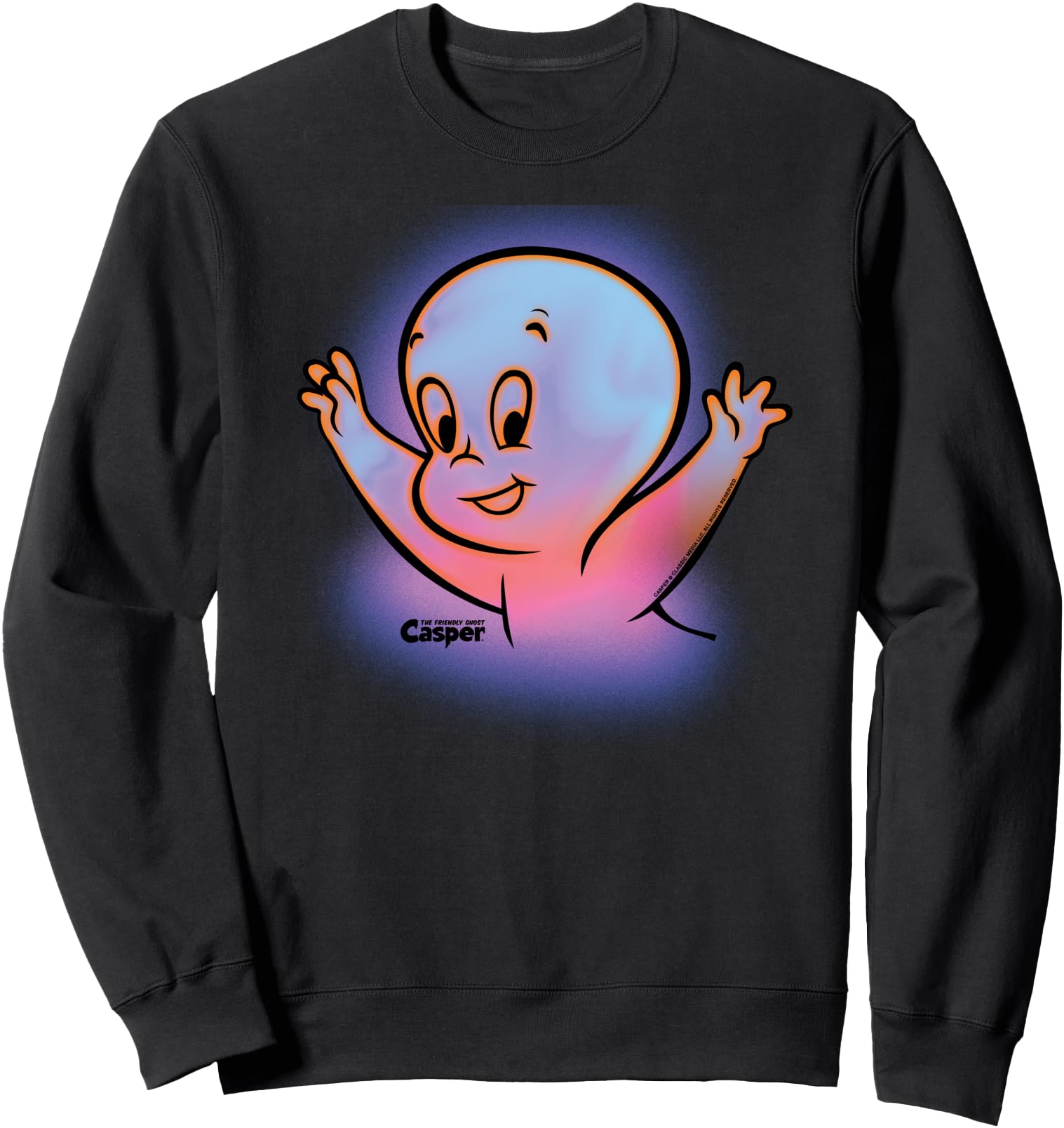 Casper the Friendly Ghost Halloween Retro Glow Sweatshirt