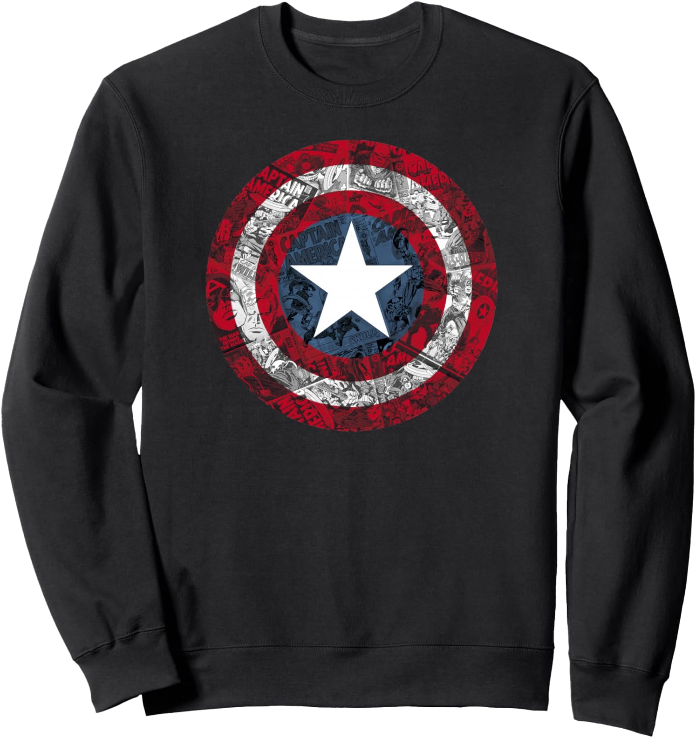 Marvel Captain America Avengers Comic Shield Logo Sweatshirt Sweatshirt
