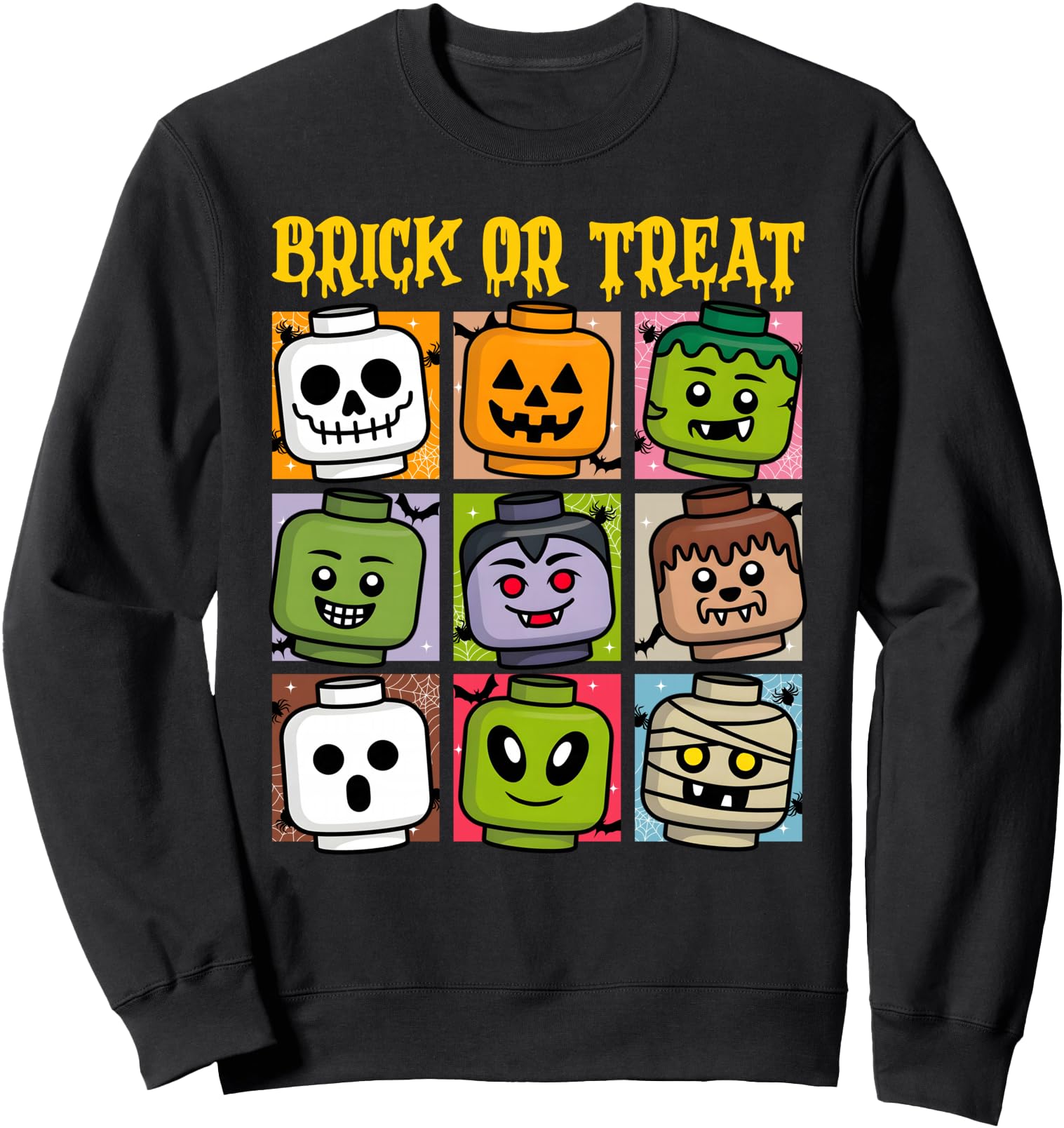 Brick or Treat Halloween Master Builder Blocks Building Sweatshirt