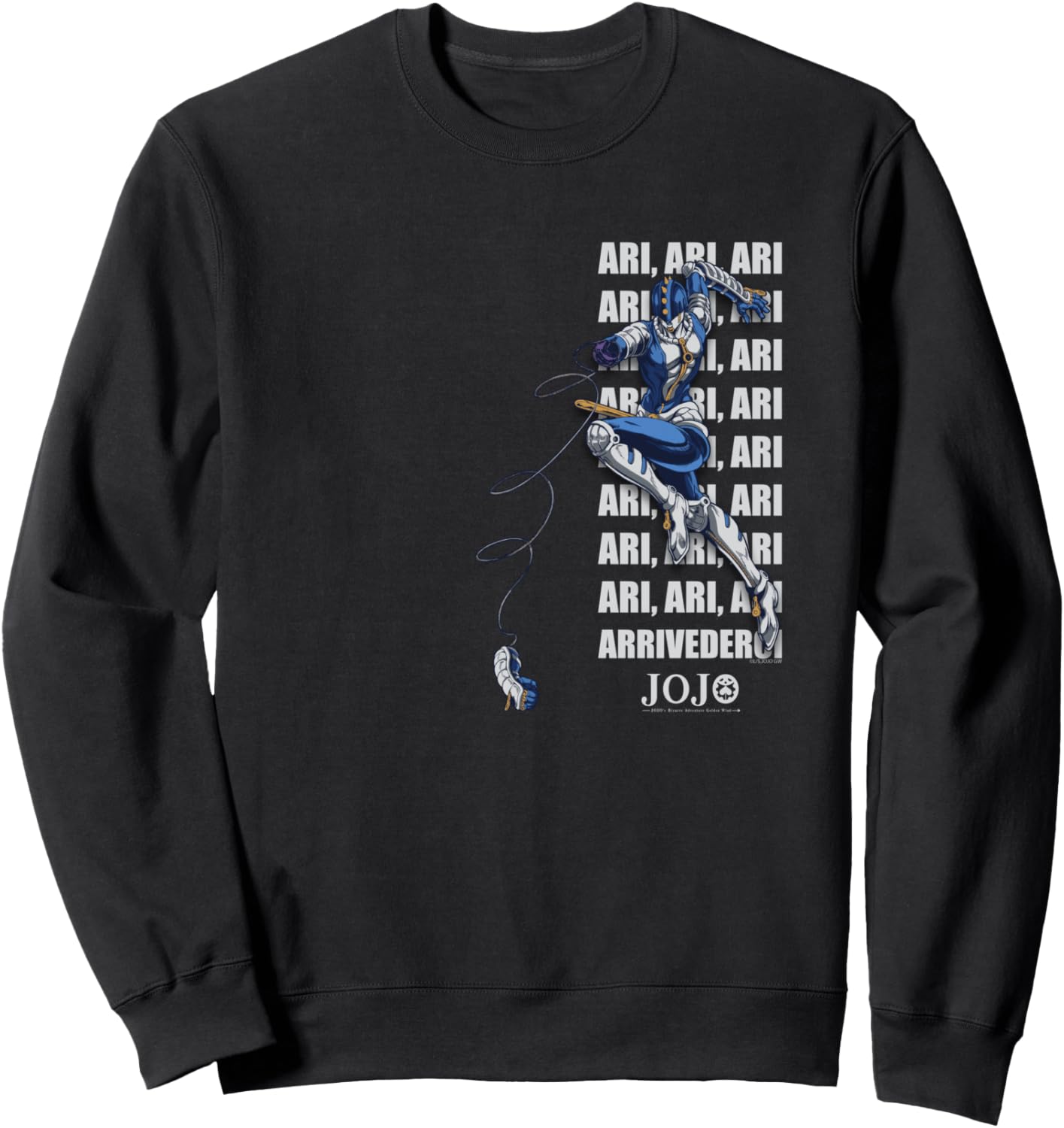 JoJo's Bizarre Adventure Zipper Man Vertical Anime Sweatshirt