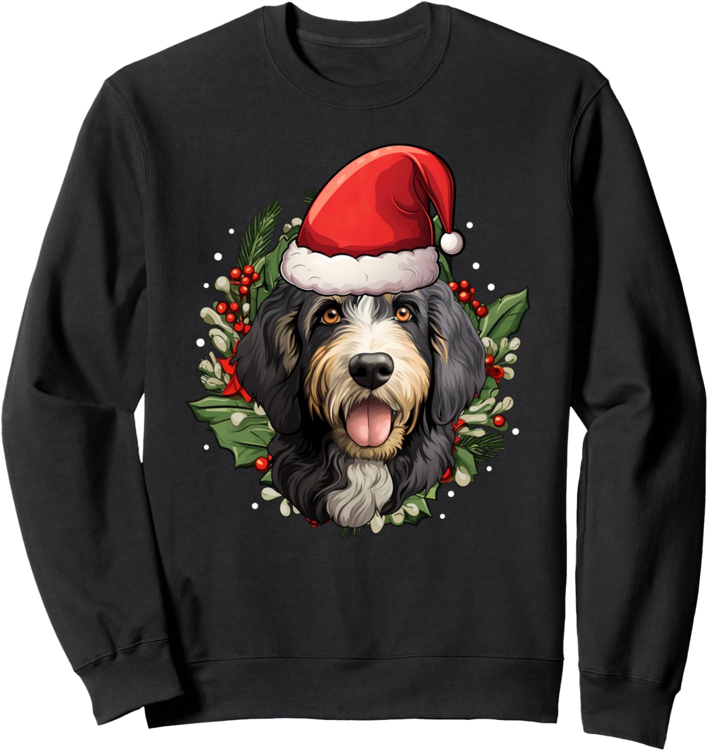 Funny Christmas Bernedoodle Sweatshirt