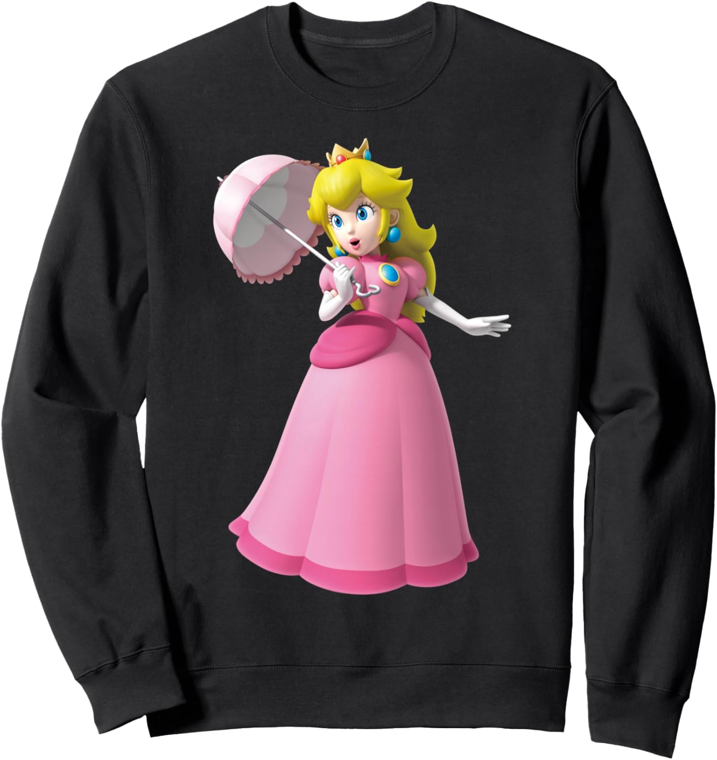 Super Mario Princess Peach 3D Poster Sweatshirt
