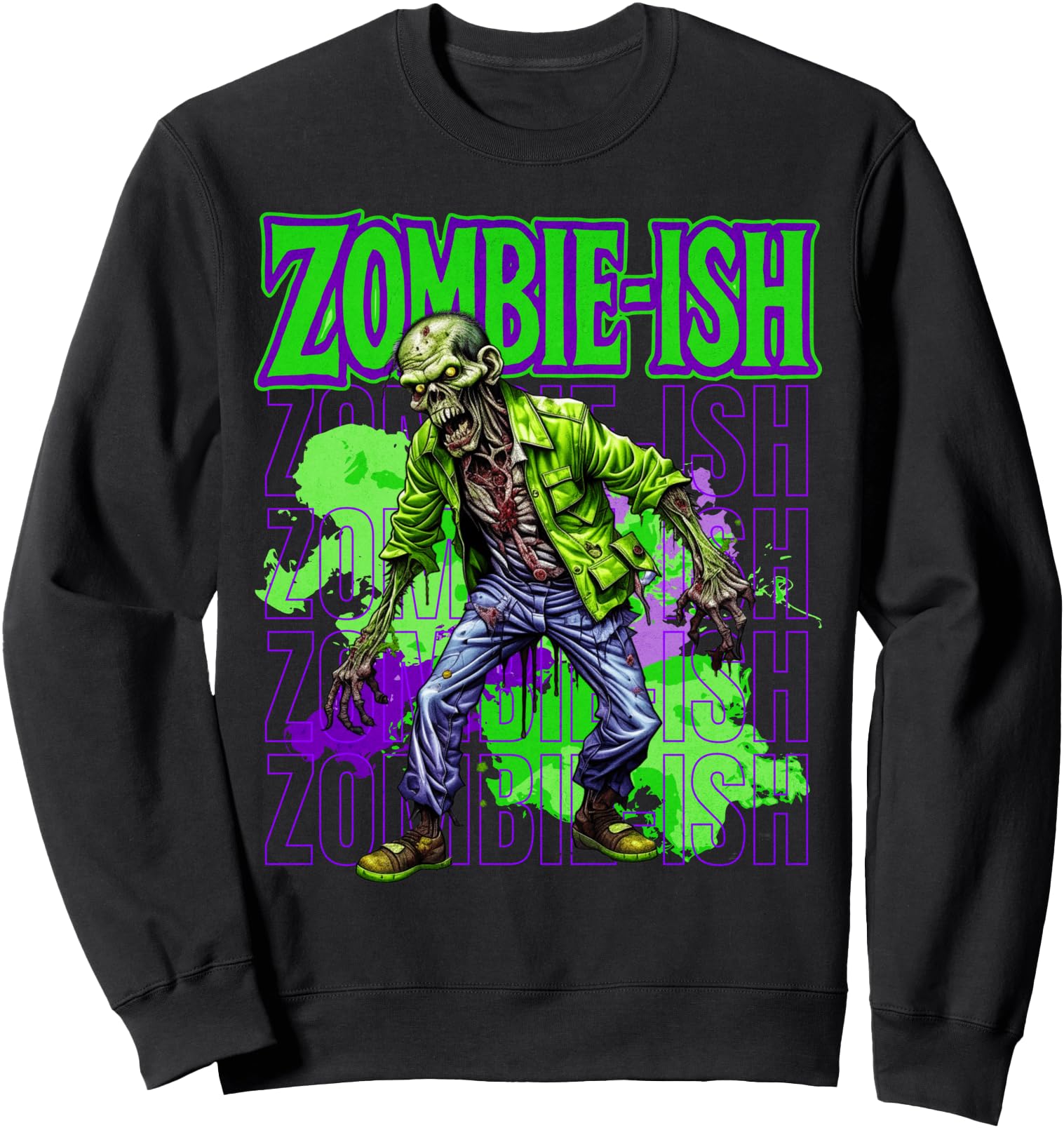 Zombie-ish Undead Horror Living Dead Walking Dead Halloween Sweatshirt