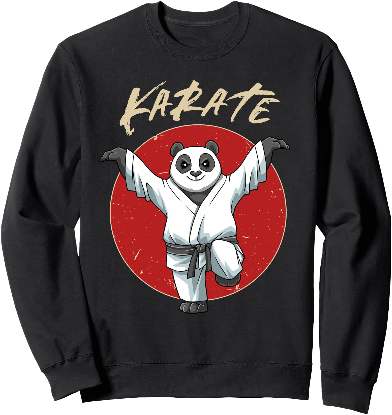 Karate Panda Crane Kick - Karate Japanese Martial Arts Sweatshirt