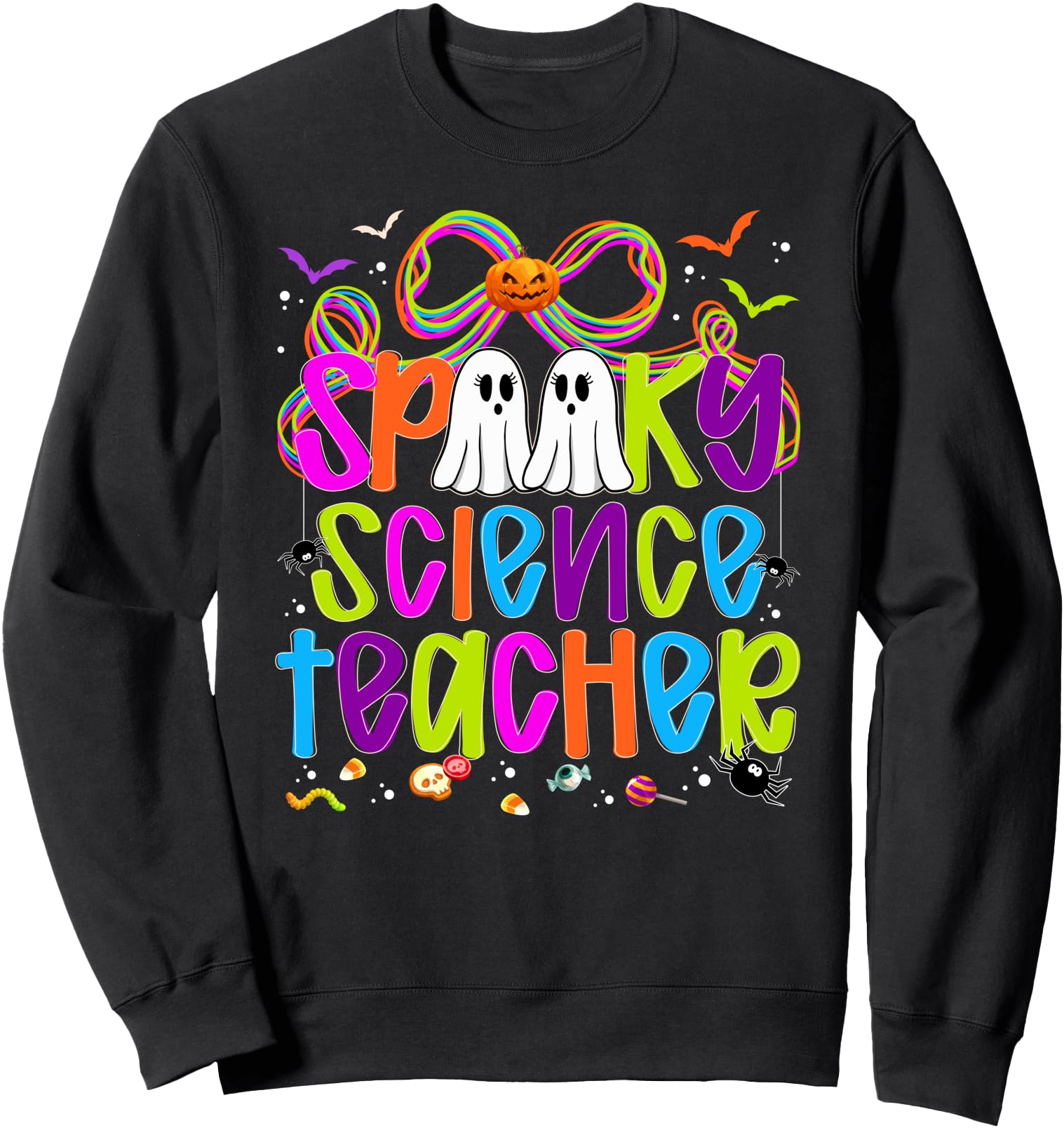 Spooky Science Teacher Halloween Science Teaching Coquette Sweatshirt