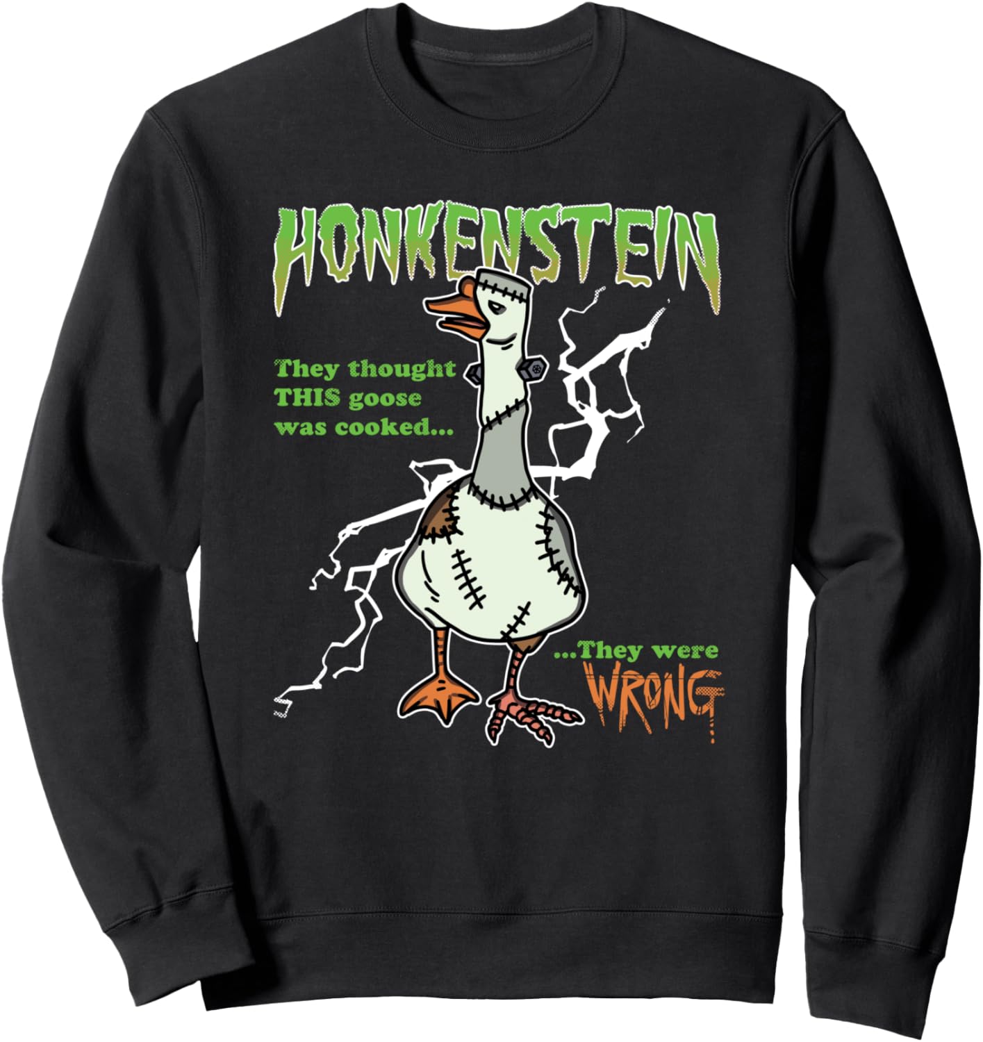 Honkenstein Funny Halloween Goose Meme Honkus Ponkus Parody Sweatshirt
