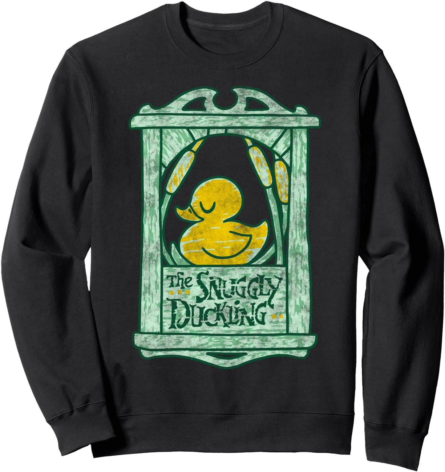Disney Tangled The Snuggly Duckling Vintage Sign Sweatshirt