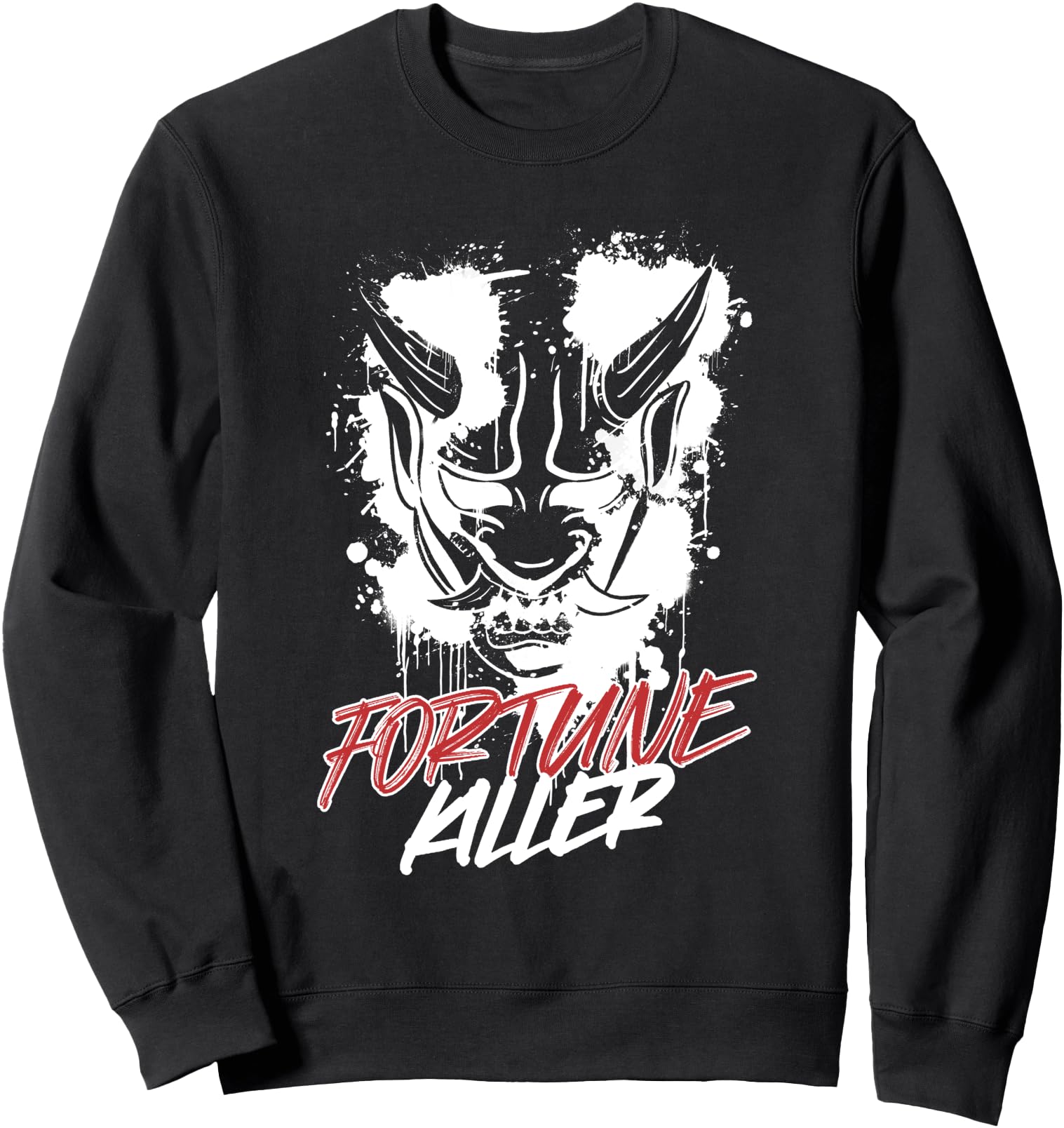 Oni Mask Japanese Demon Face Devil Ronin Sweatshirt