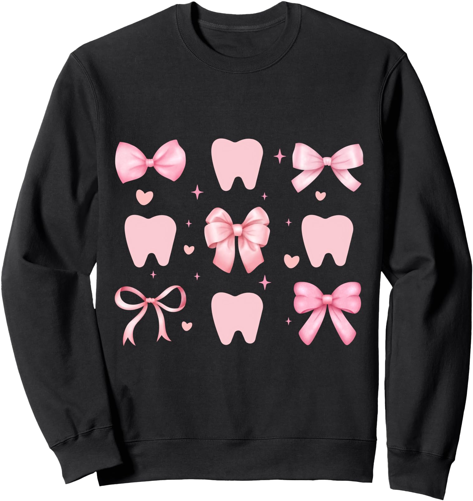 Cute Tooth Dental Assistant Coquette Bow Hygiene Oral RDH Sweatshirt