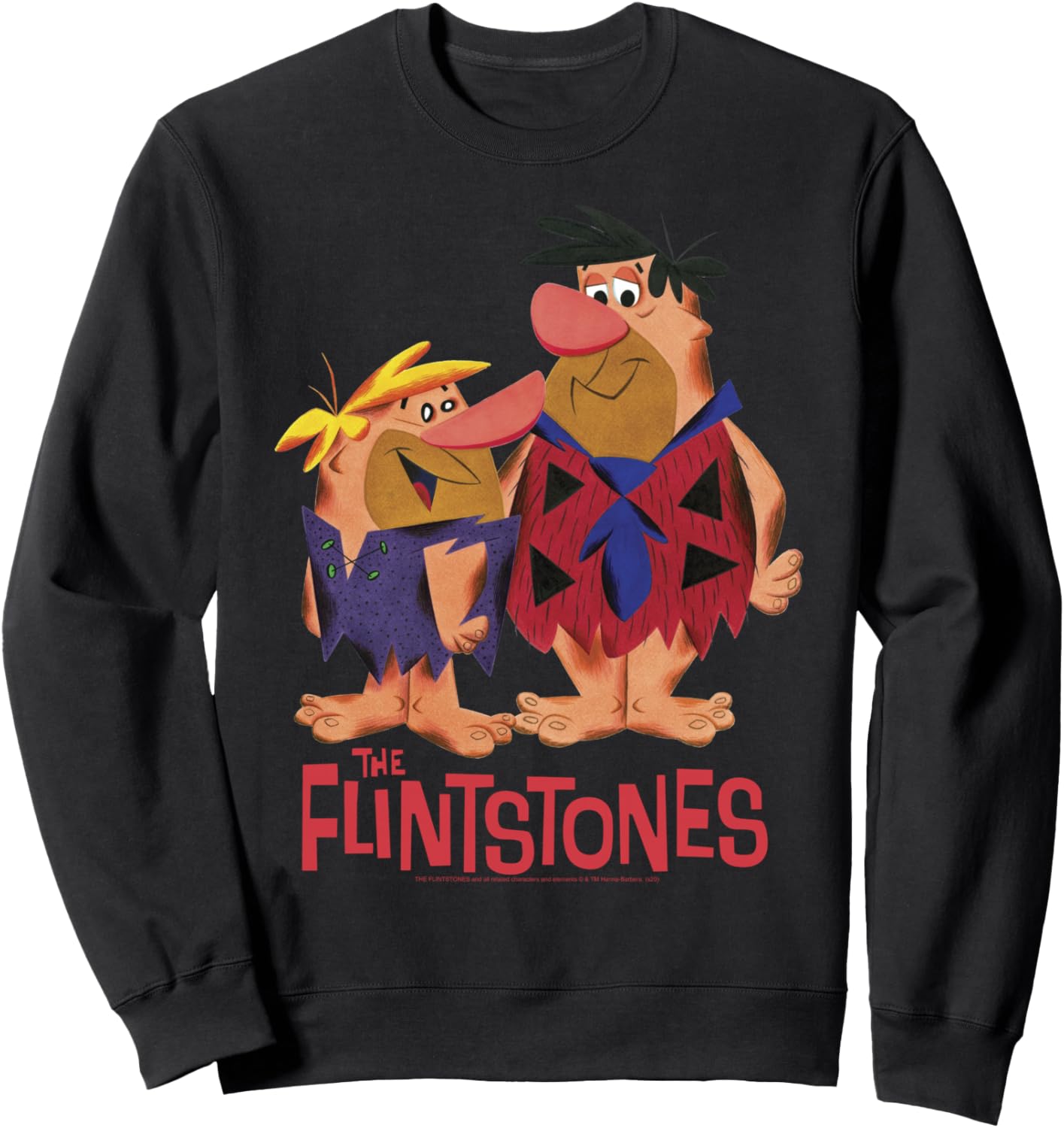 The Flintstones Fred And Barney Artsy Portrait Sweatshirt