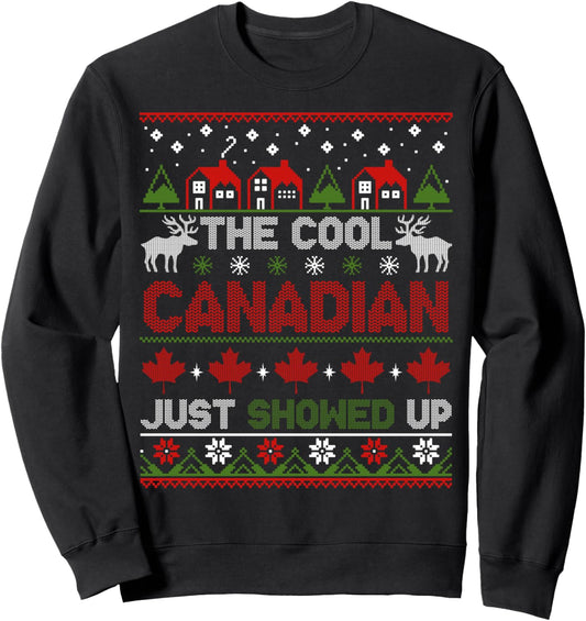 Christmas Canadian Shirt Gift Canada Ugly Christmas Sweater Sweatshirt