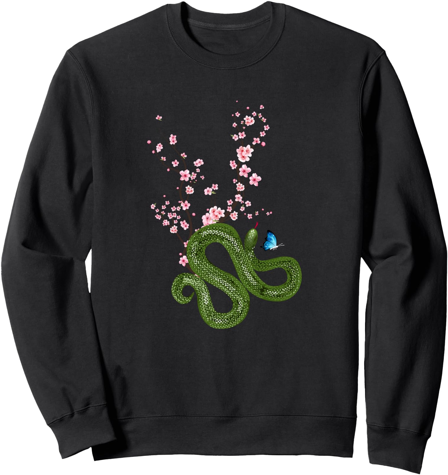 Japan Sakura Cherry Blossom Snake Japanese Sweatshirt