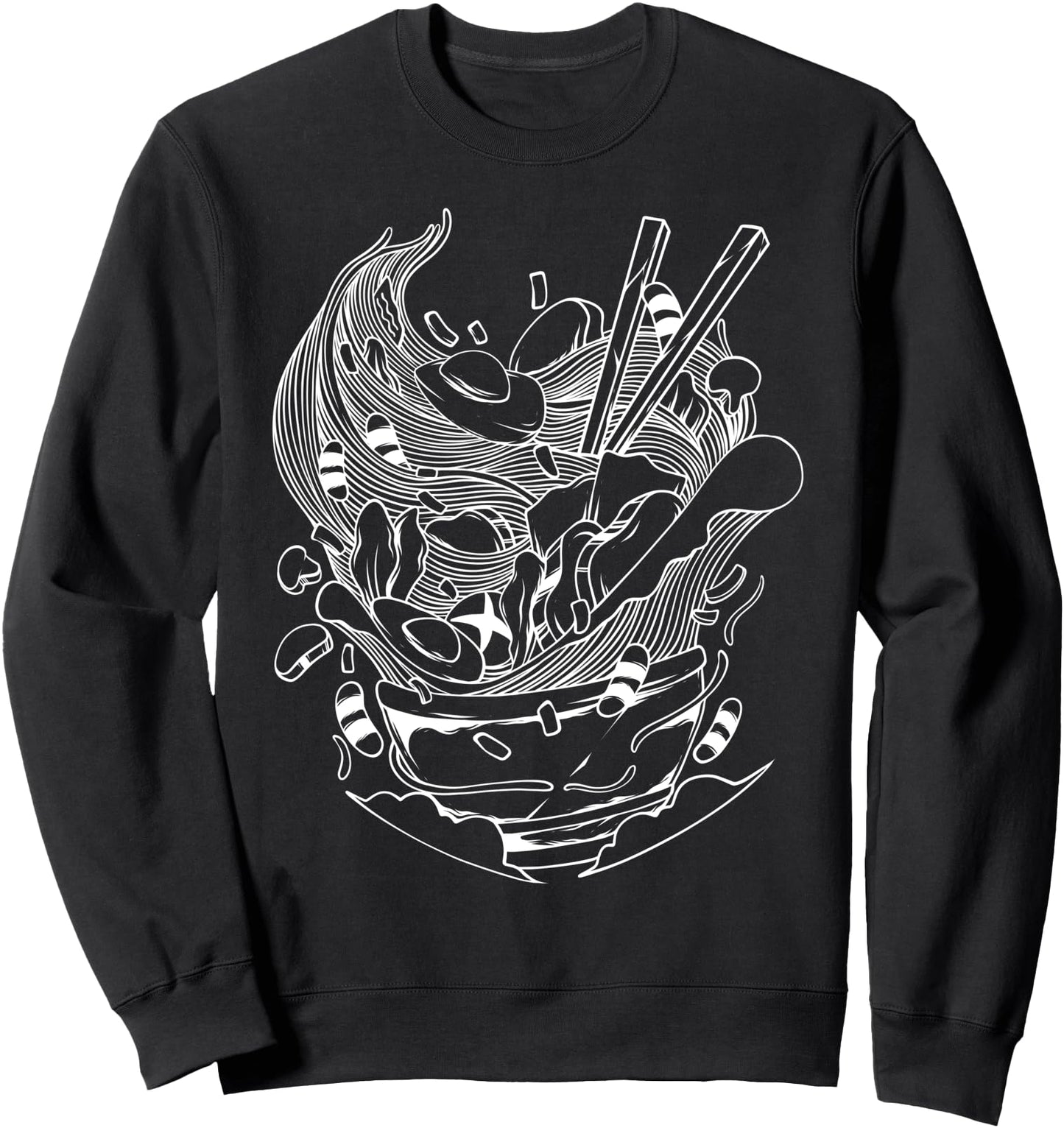 Ramen Japanese Soup Food Line Art Sweatshirt