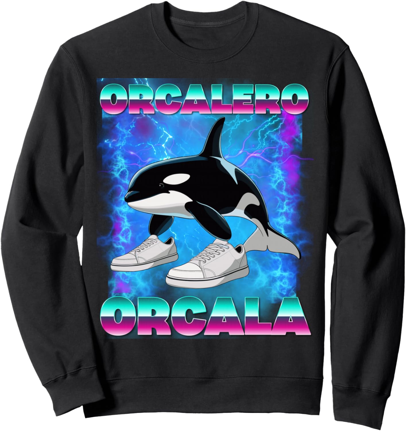 Orcalero Orcala Italian Brainrot Memes Oddly Specific Whale Sweatshirt