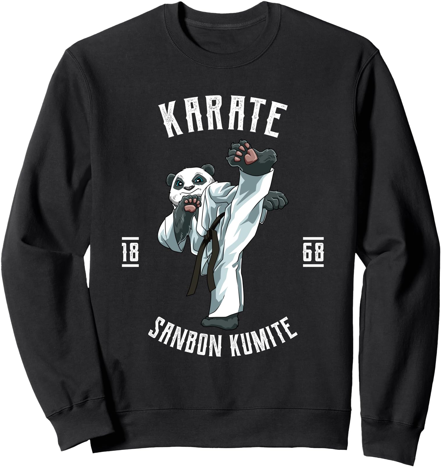 Karate Gear Panda - Karate Japanese Martial Arts Sweatshirt