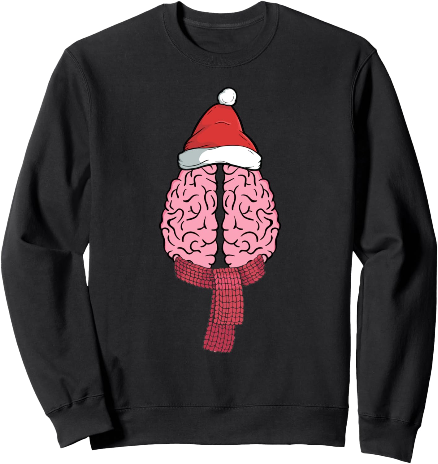 Christmas Brain Graphic Psych Major Funny Psychology Gift Sweatshirt