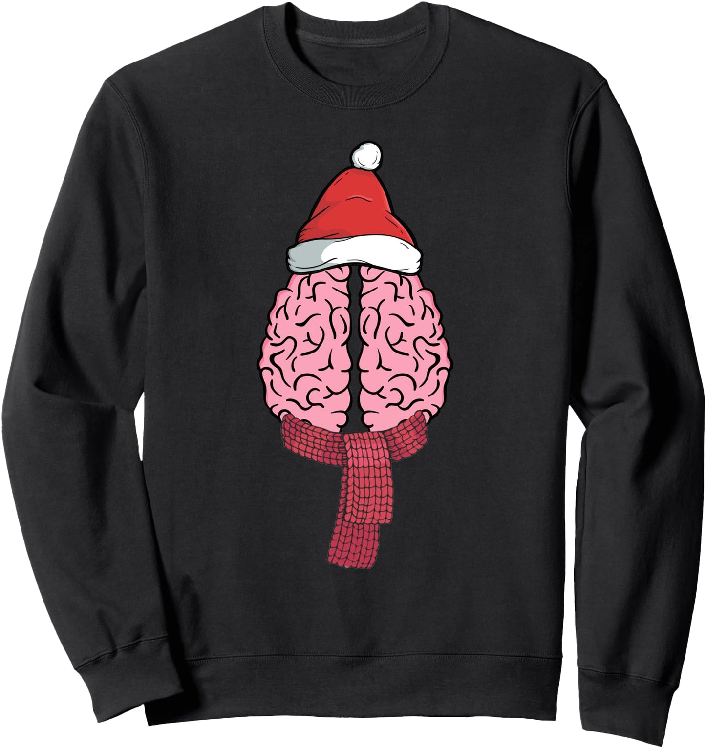 Christmas Brain Graphic Psych Major Funny Psychology Gift Sweatshirt