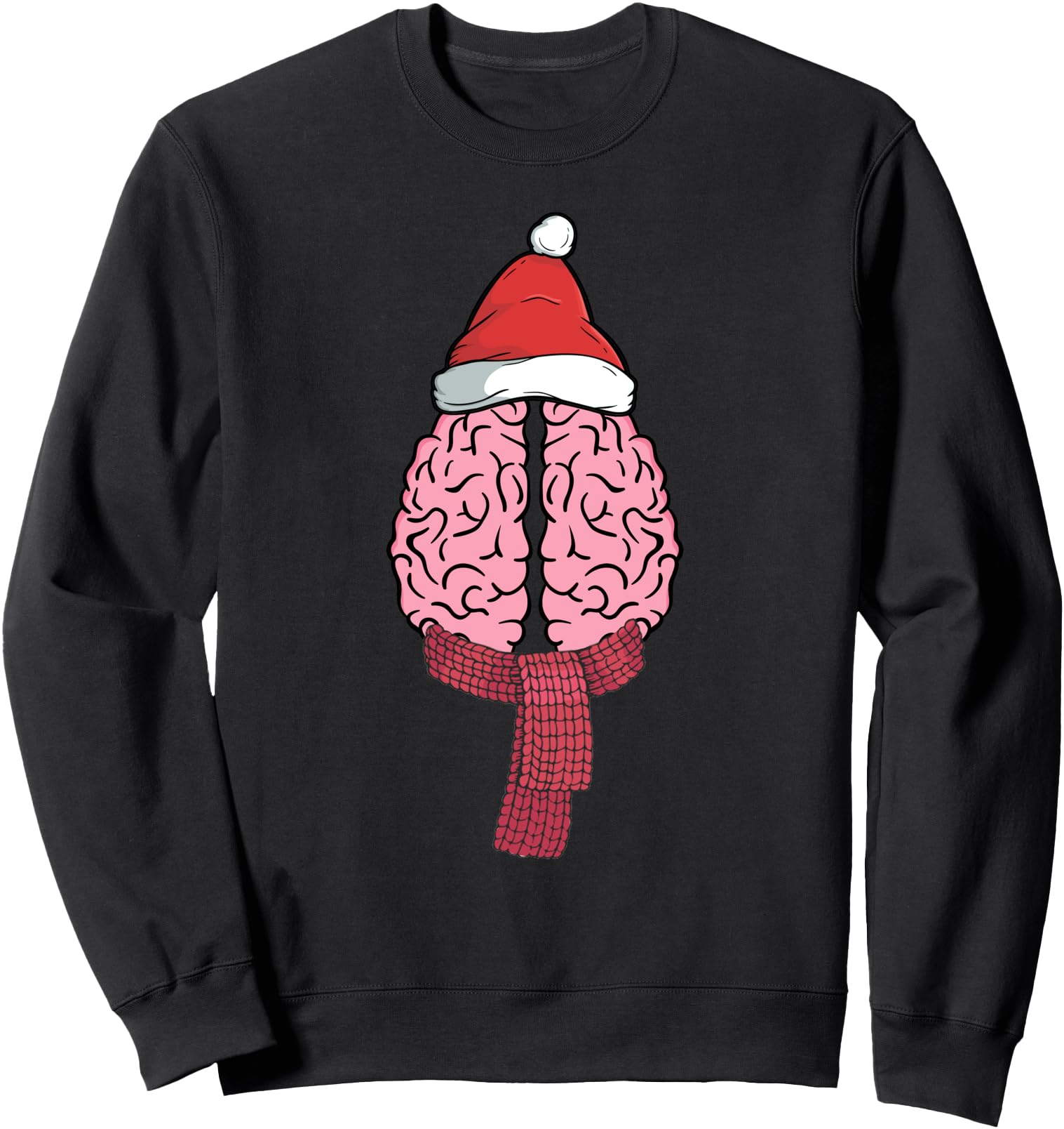 Christmas Brain Graphic Psych Major Funny Psychology Gift Sweatshirt