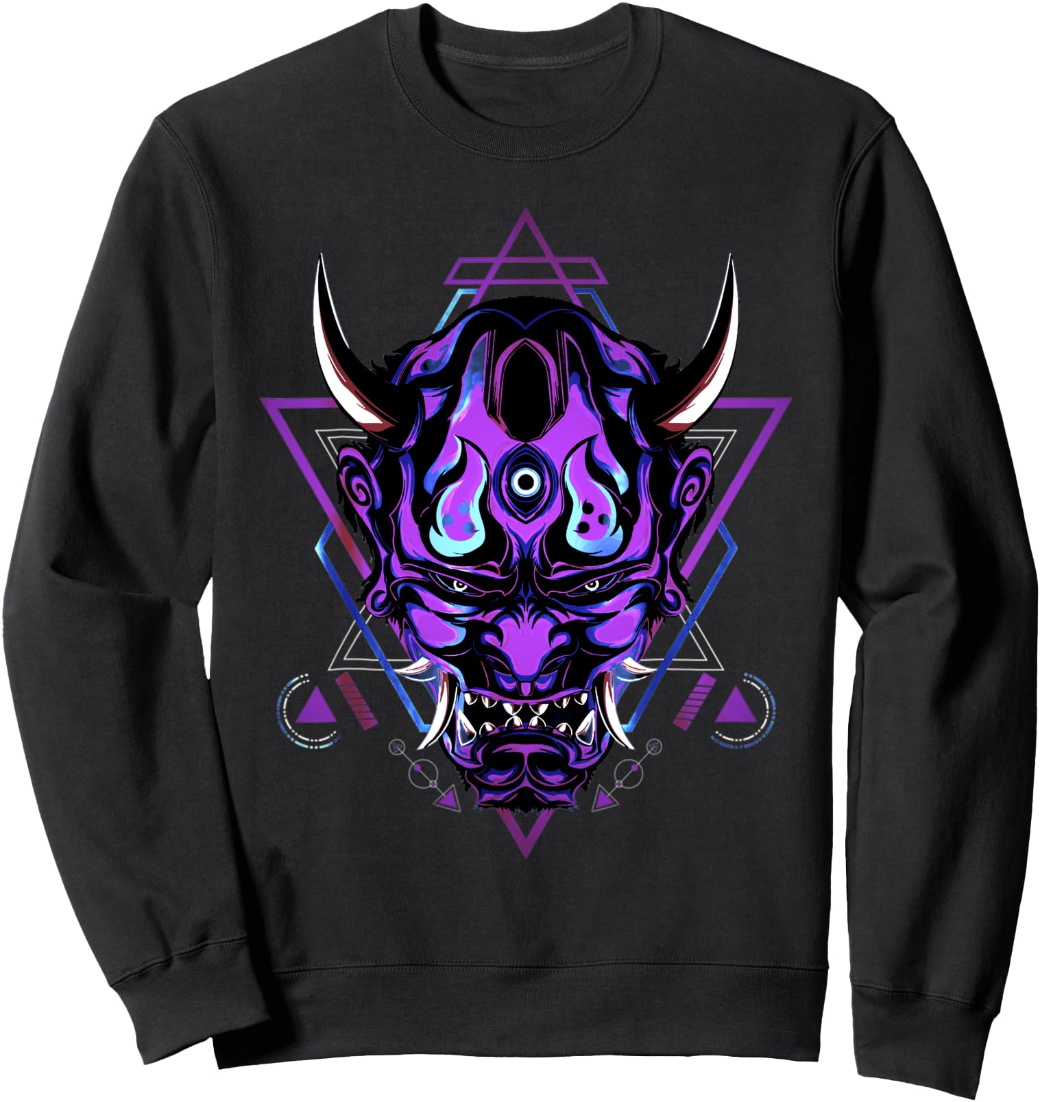 Samurai Demon Oni Mask Akuma Bushido Spirit Japanese Warrior Sweatshirt