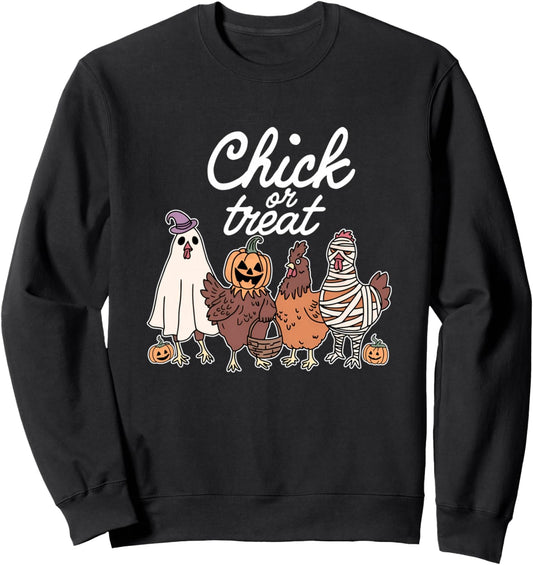 Chick Or Treat Apparel Sweatshirt