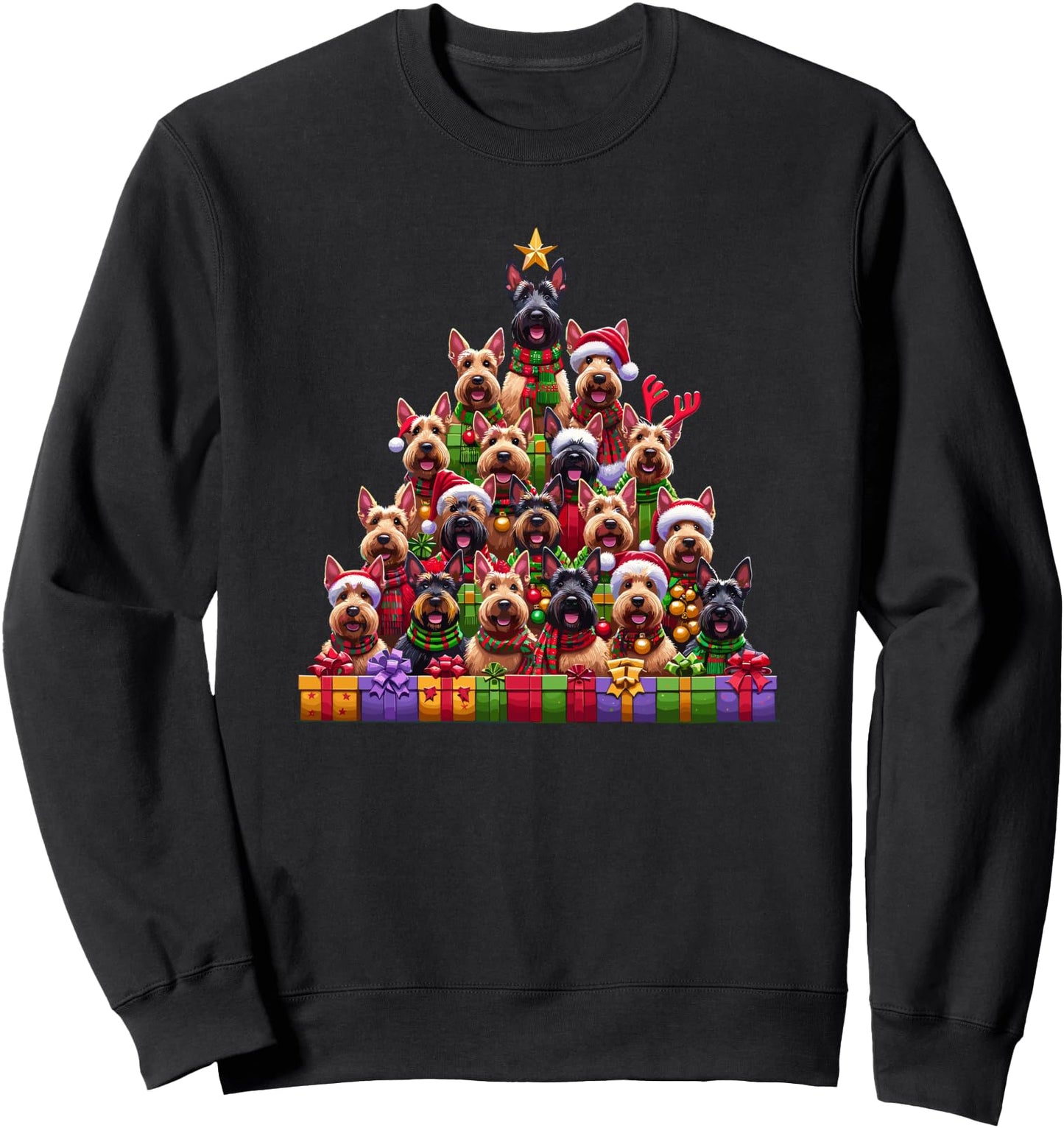 Christmas Tree Scottish Terrier Scottie Terriers Sweatshirt