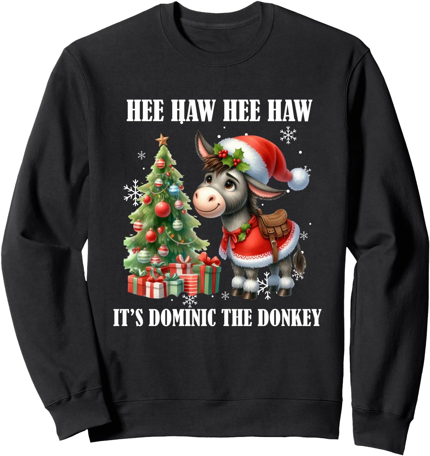Funny Christmas Italian Christmas Donkey Dominic The Donkey Sweatshirt