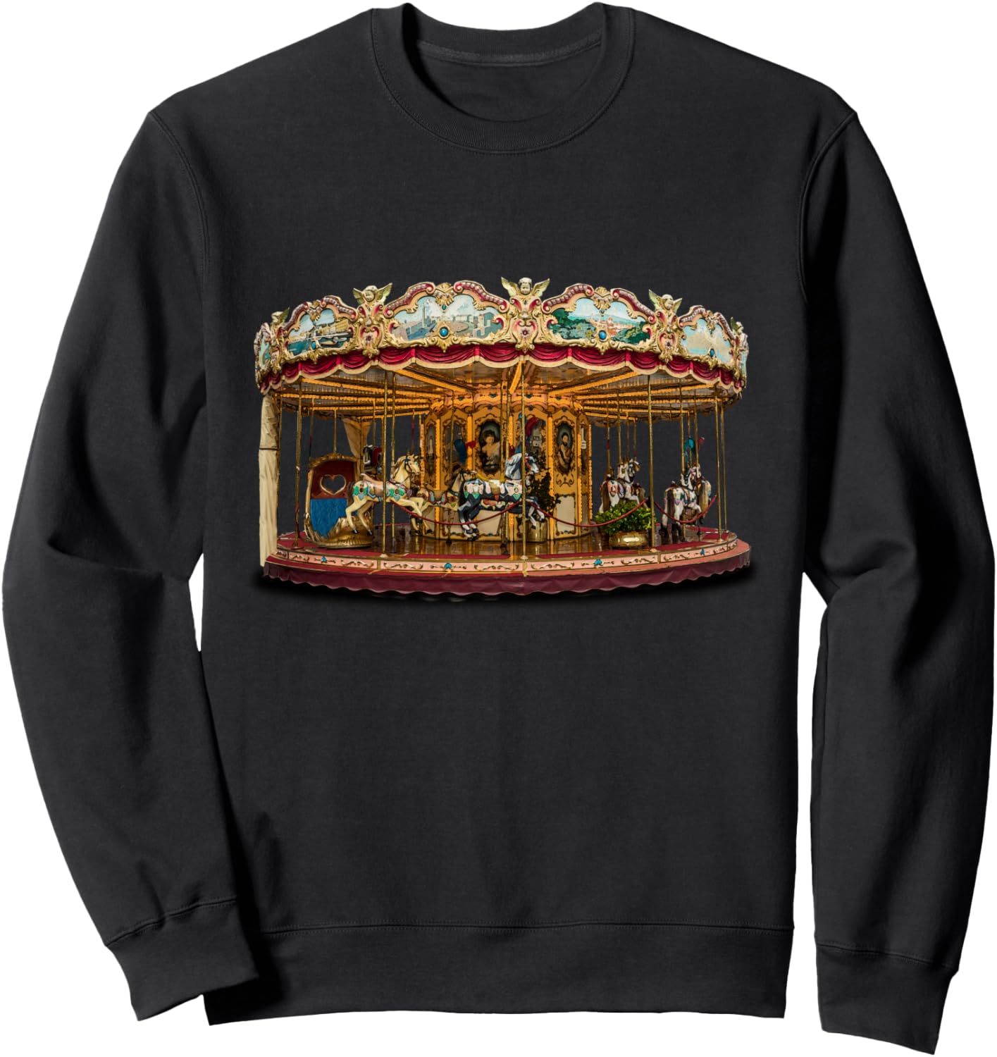 Beautiful Carousel Carnival Amusement Ride Sweatshirt