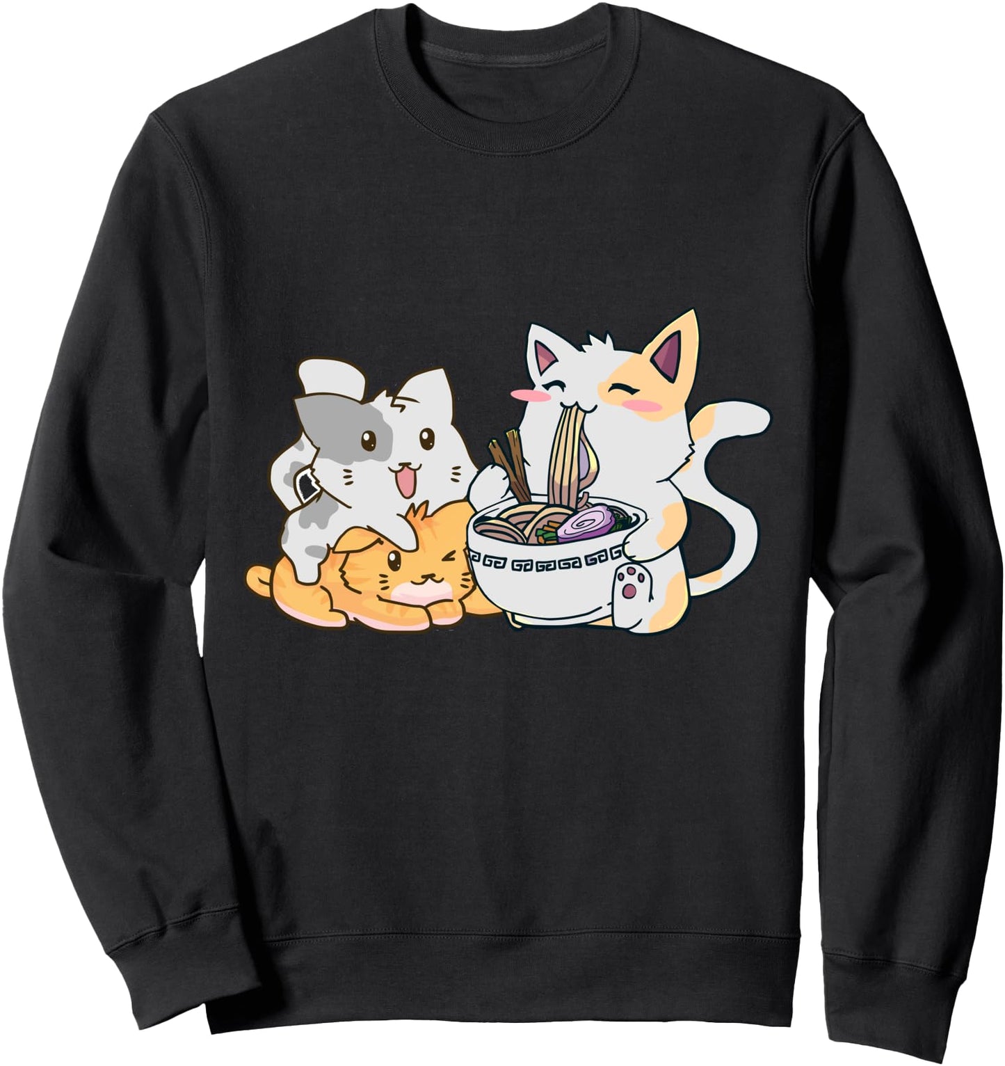 Anime Ramen Cats Kawaii Neko Japanese Gift Sweatshirt
