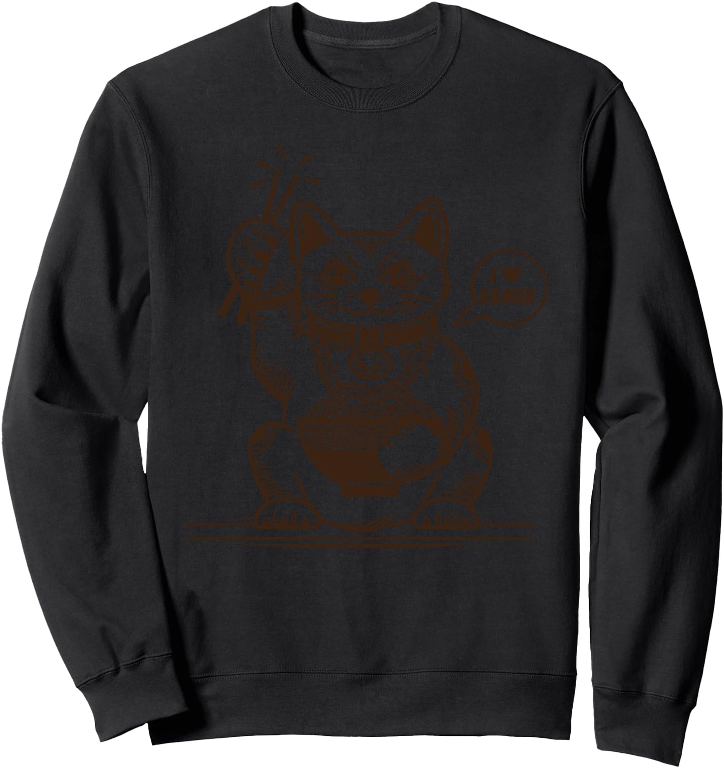 Kawaii Anime Cat Japanese Ramen Noodles Sweatshirt