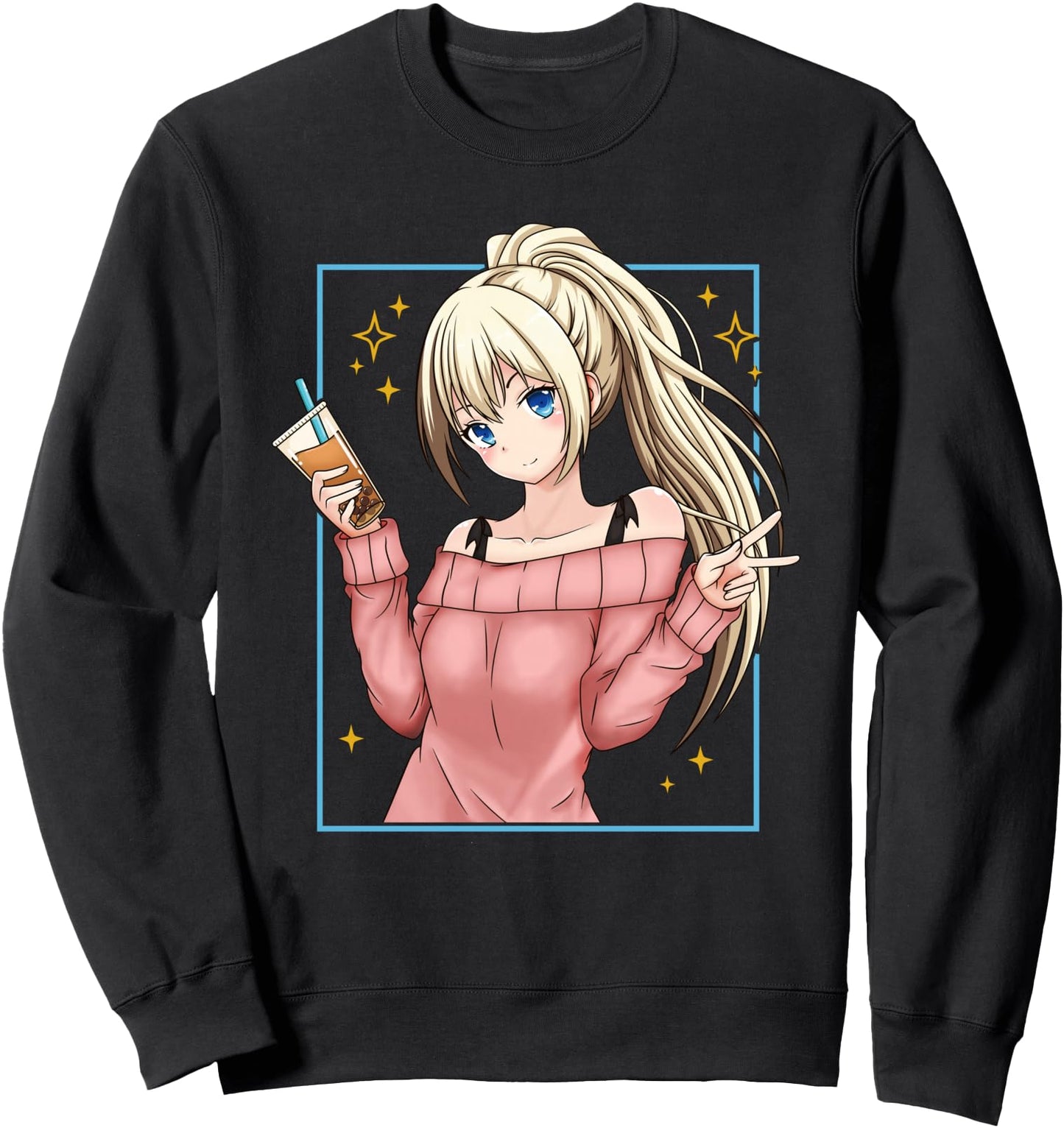 Bubble Tee Anime Girl Kawaii Japanese Sweatshirt