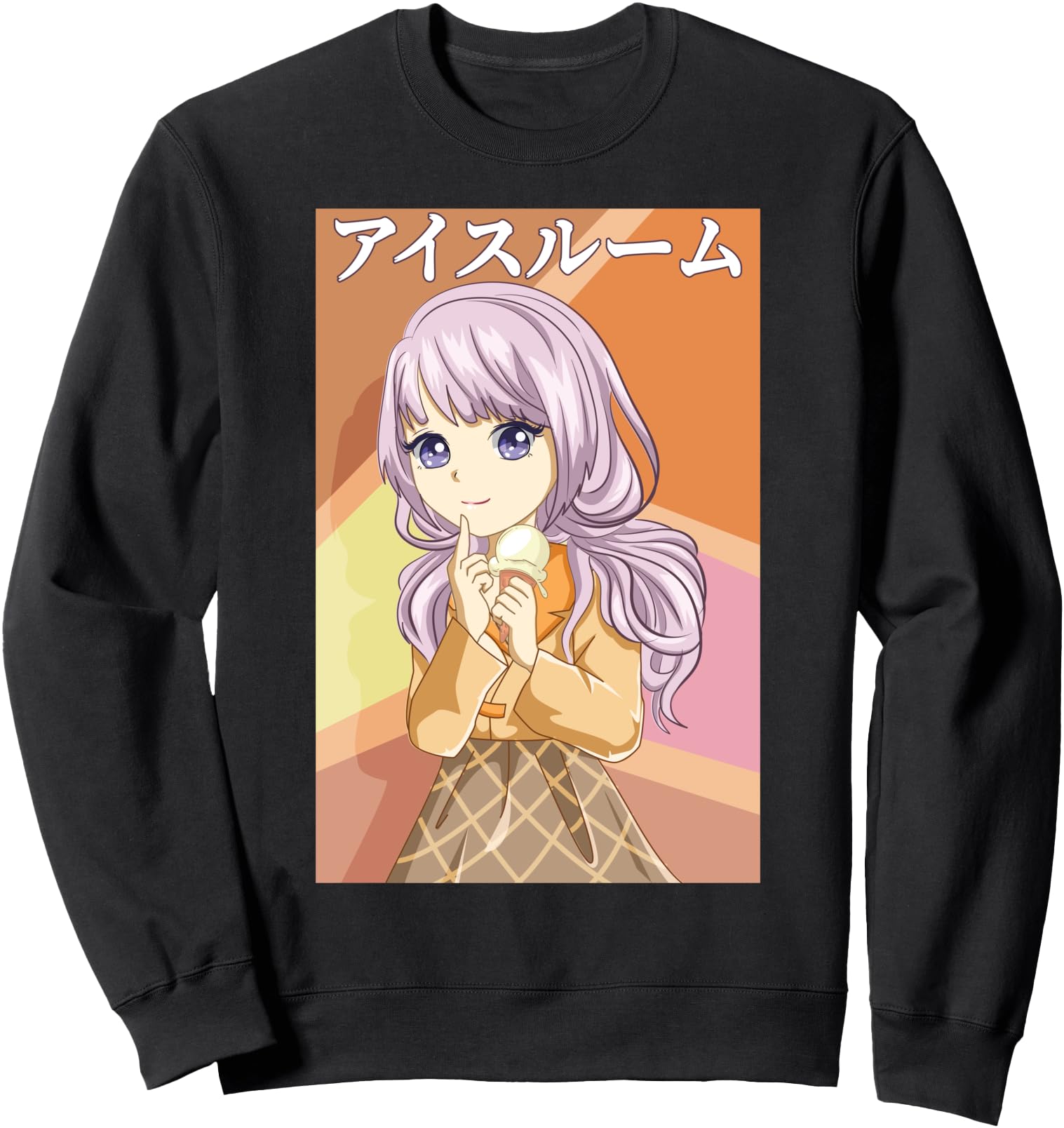 Cute Kawaii Anime Girl - Ice Creams - Japanese Aesthetics Sweatshirt
