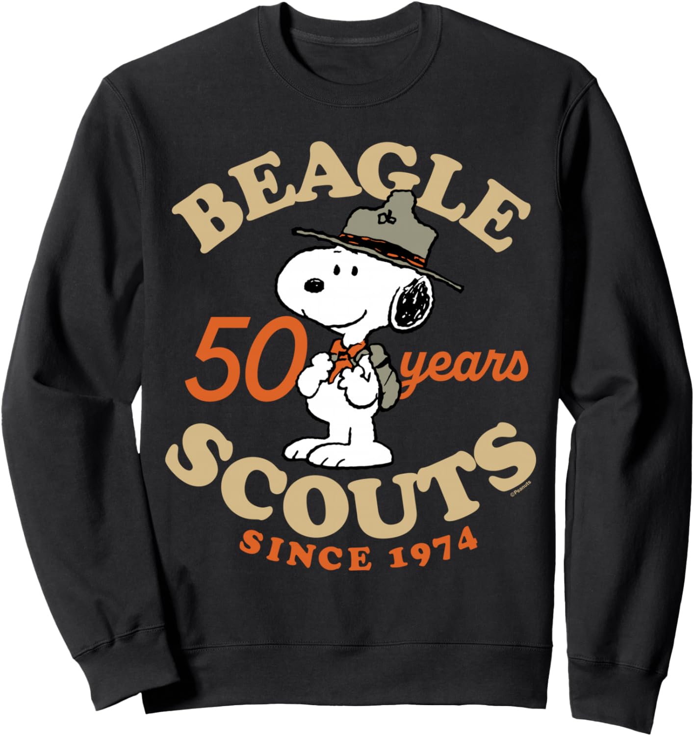 Peanuts - Snoopy Beagle Scouts 50 Year Badge Sweatshirt