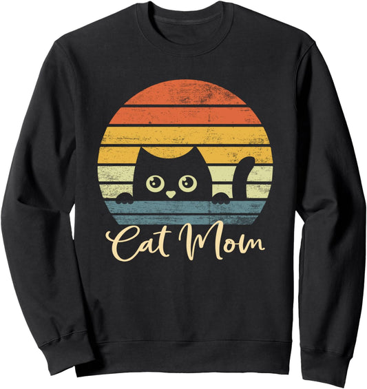 Cat Mom Mothers Day Crazy Cat Lady Fur Mama Kitten Girl Gift Sweatshirt