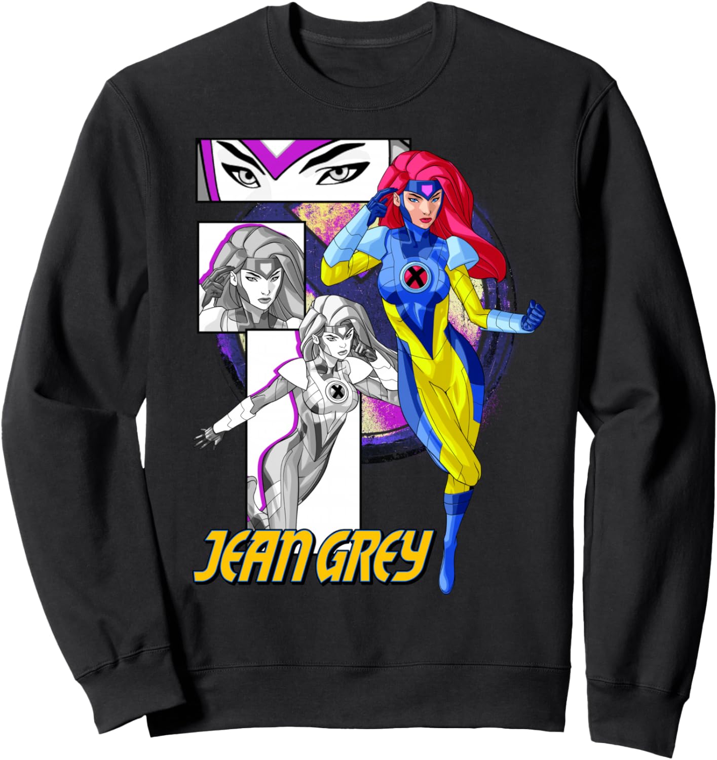 Marvel X-Men Jean Grey Collage Panel Logo Sweatshirt
