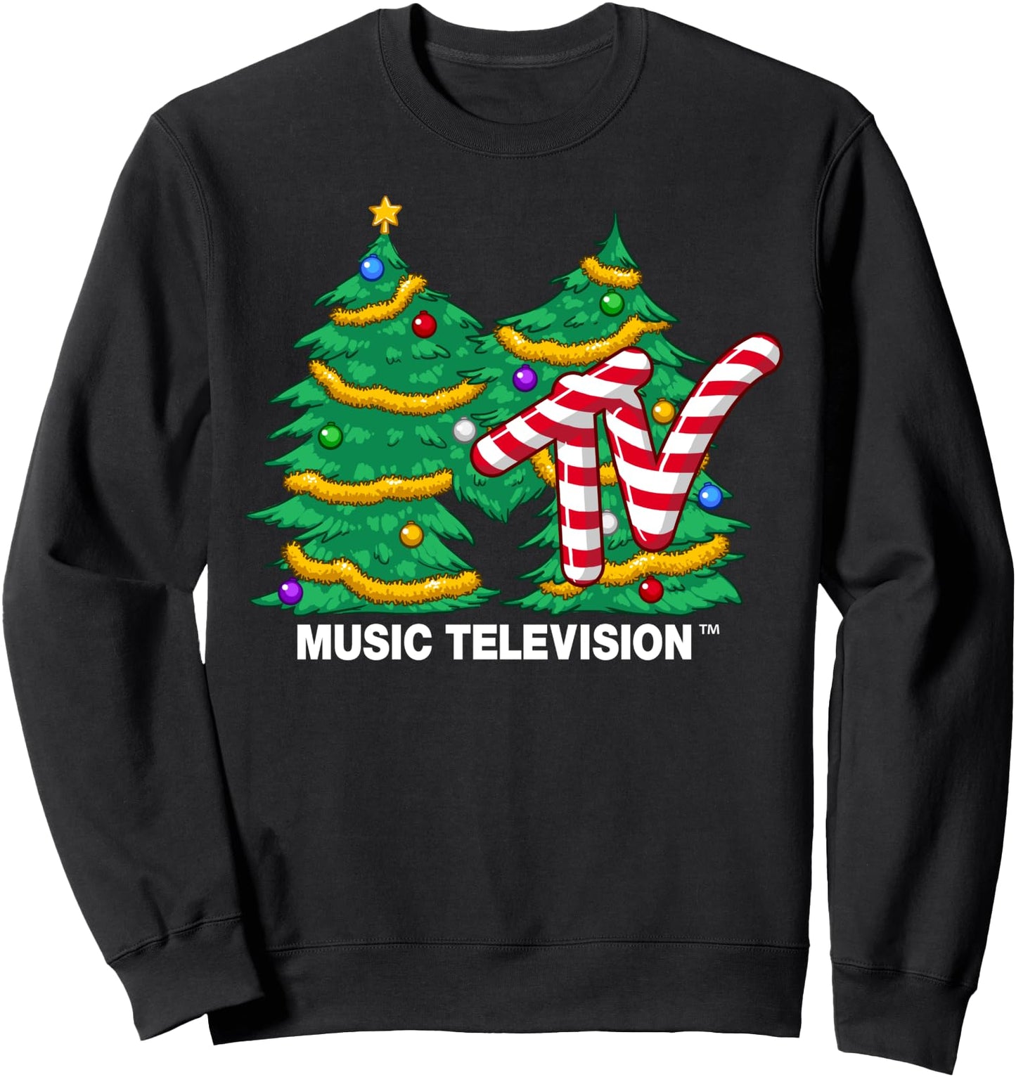 MTV Logo Christmas Tree Sweatshirt