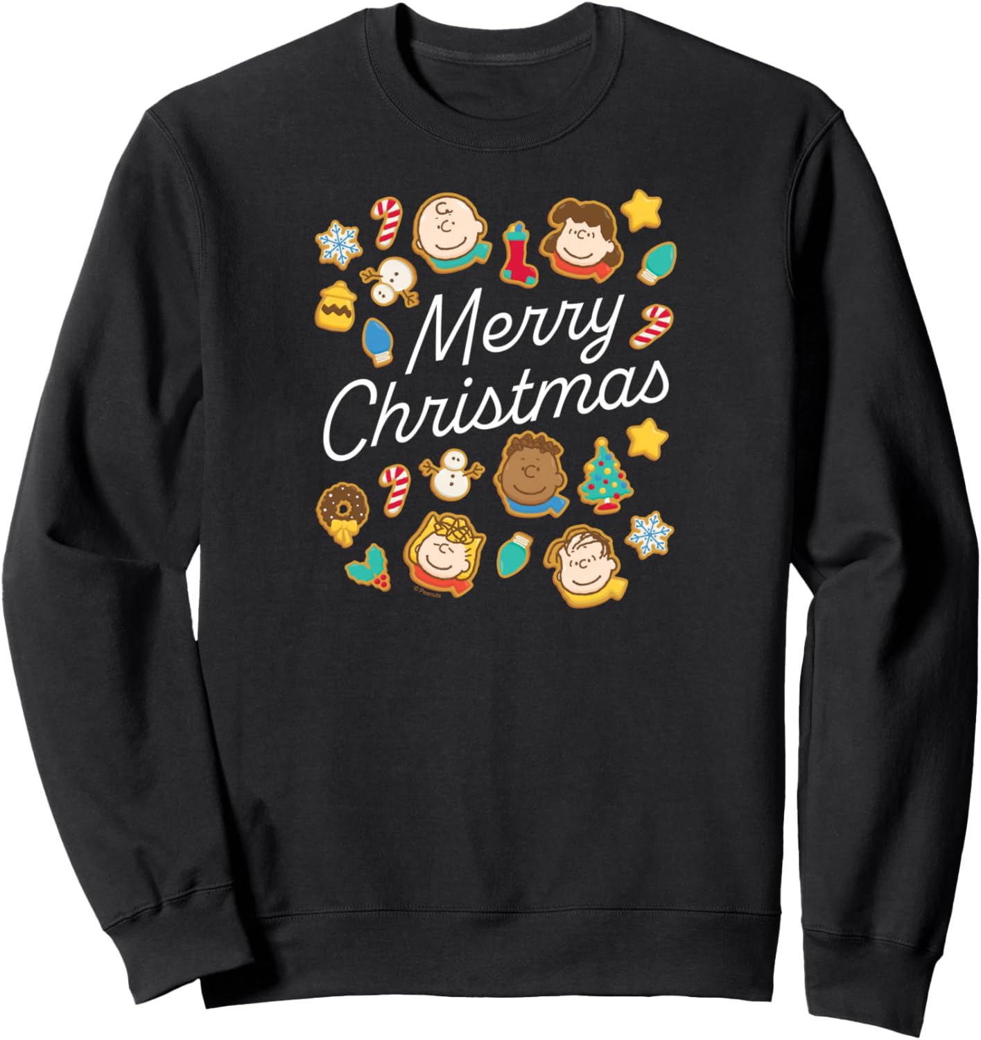 Merry Christmas Peanuts Cookie Character Party Sweatshirt