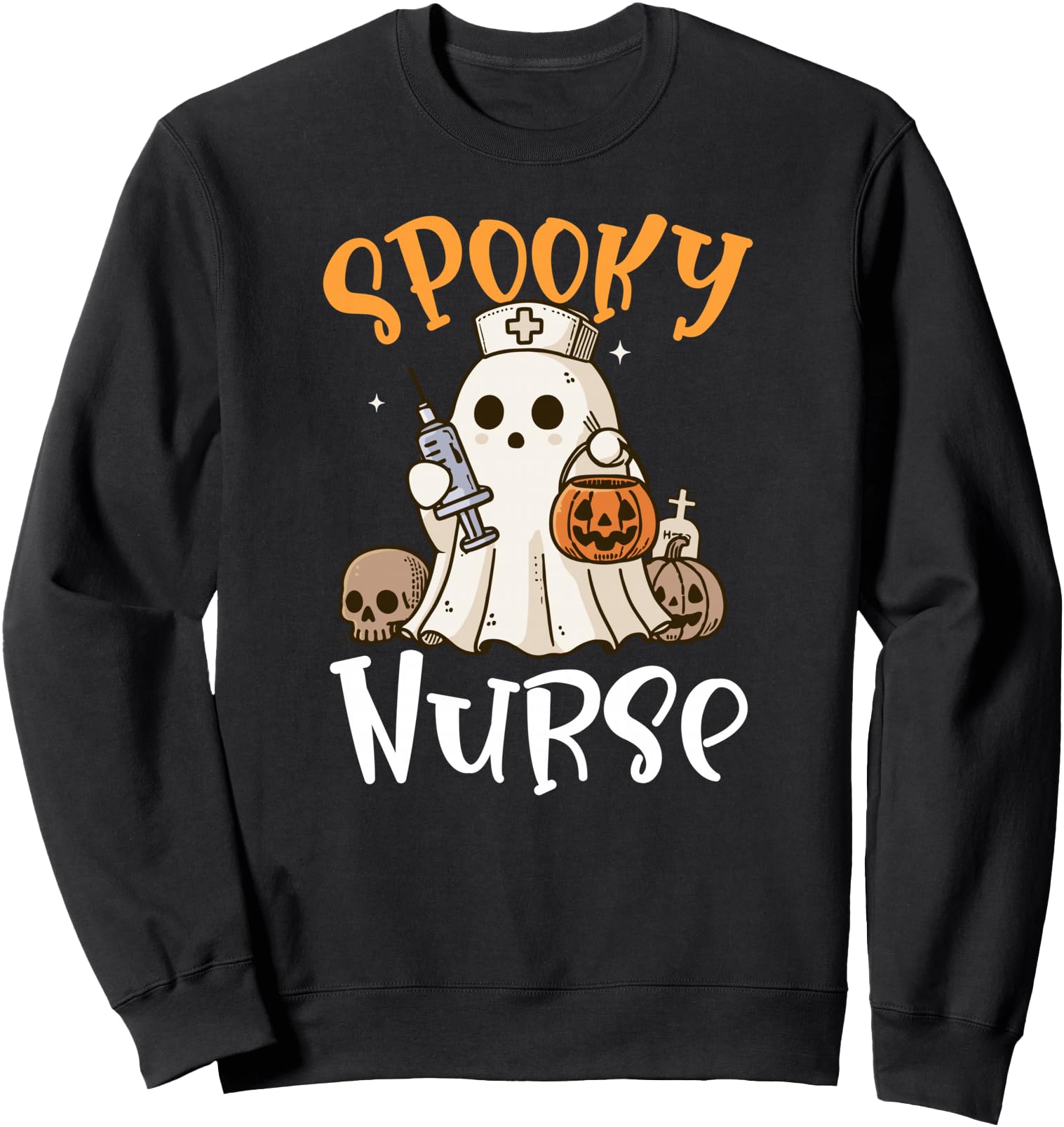 Spooky Nurse Halloween Nursing Sweatshirt