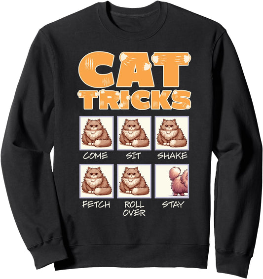 Cat Mom Kitten Cat Lovers Happy Mothers Day Cat Tricks Sweatshirt