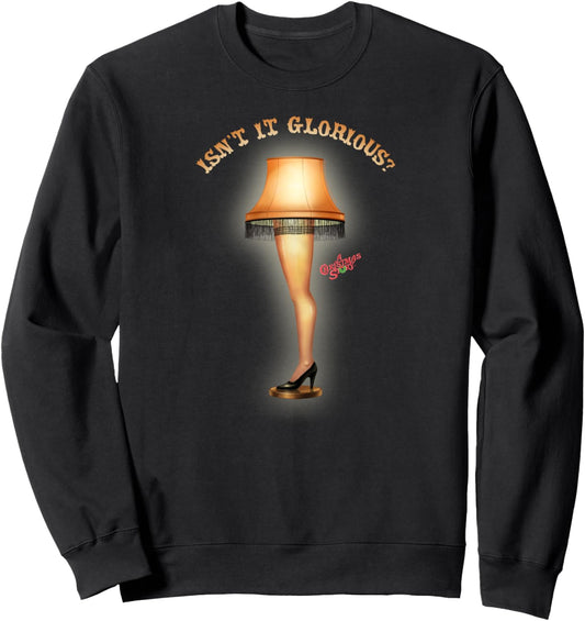 A Christmas Story Glowing Glorious Leg Lamp Funny Holiday Sweatshirt