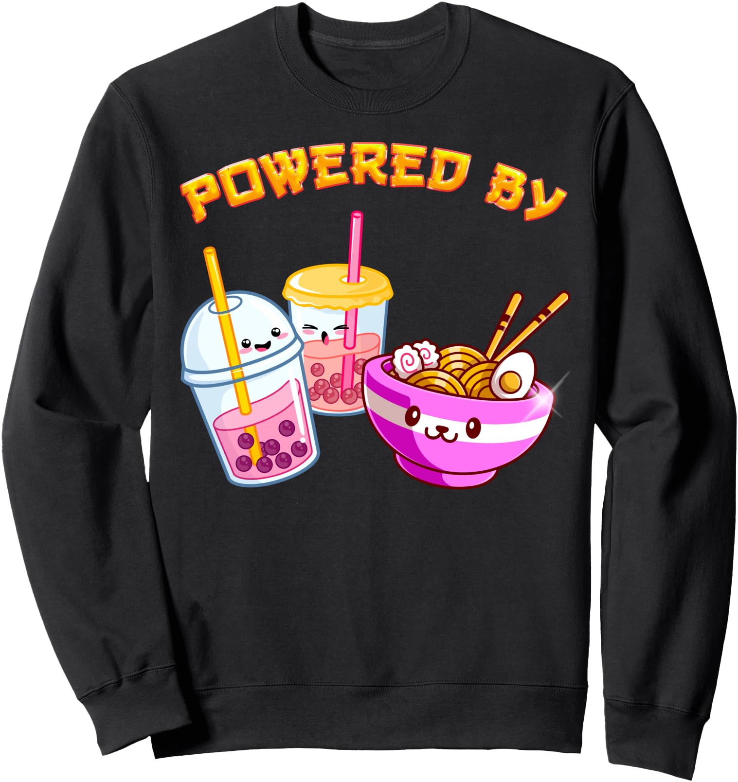 Powered By Ramen Tee Kawaii Anime Japanese Food Lovers Gift Sweatshirt